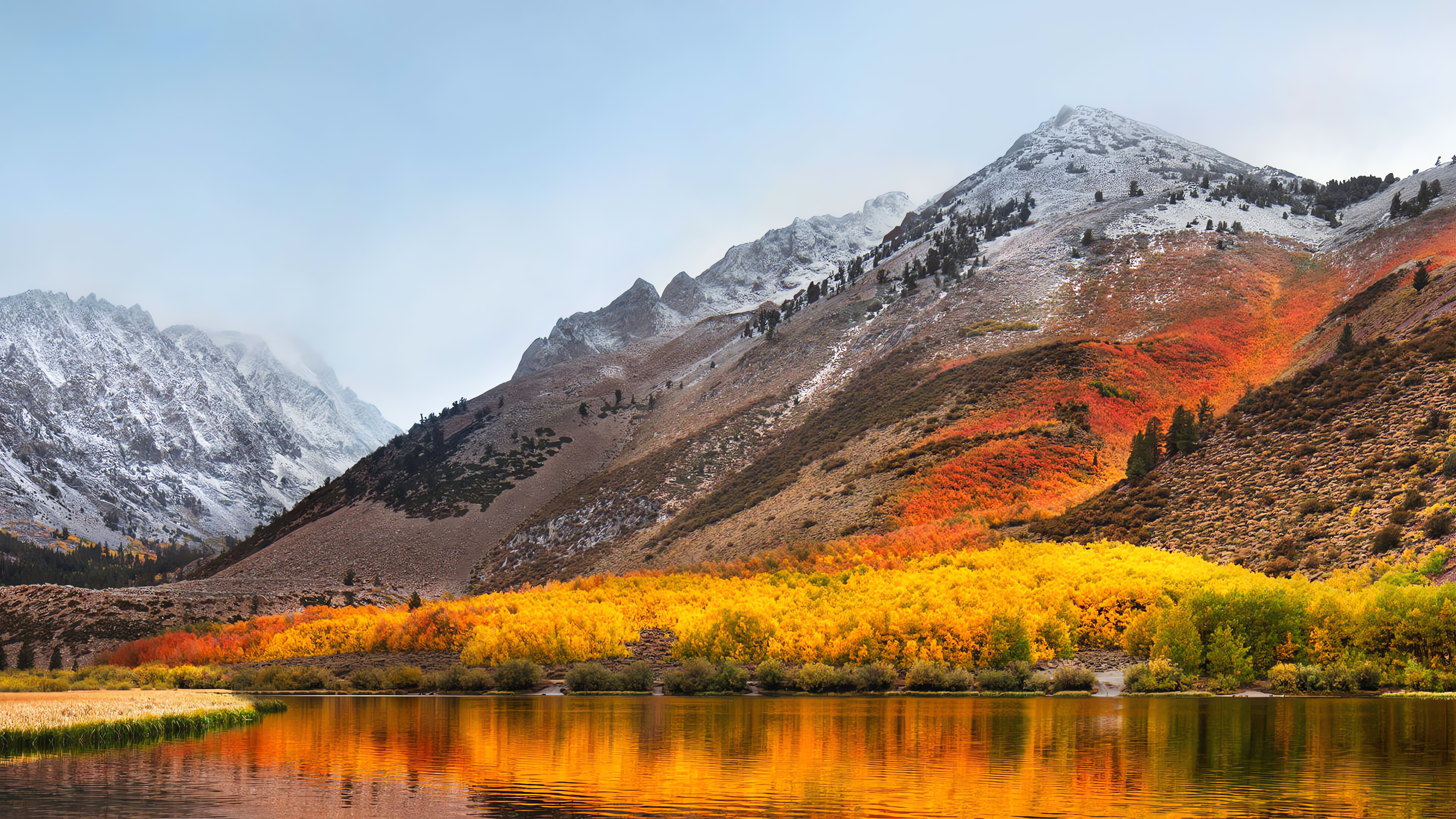 Mountain lake, Mac Wallpaper, 3840x2160 Full HD Desktop