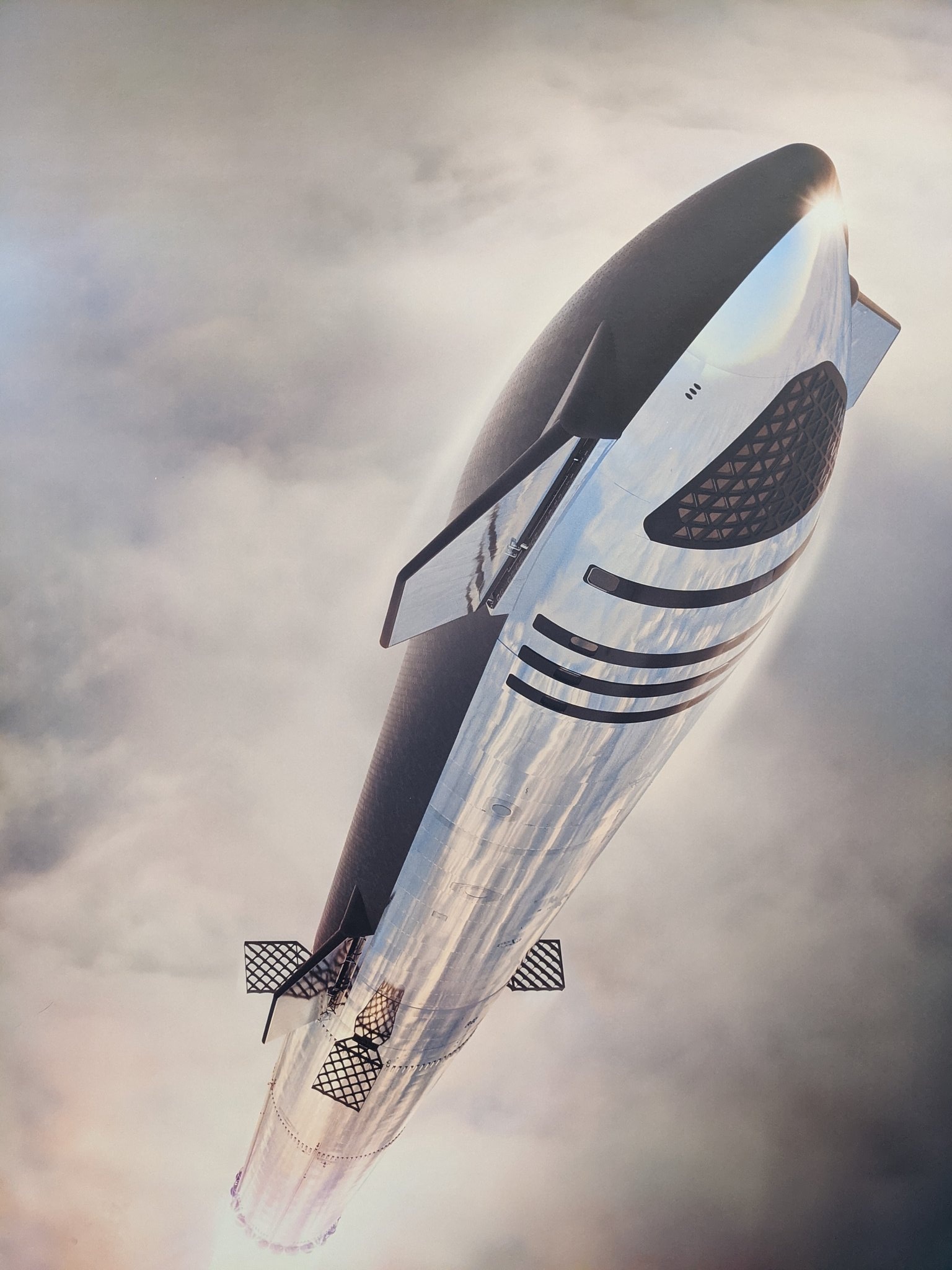 SpaceX's Starship design changes, Latest render, Evolving spacecraft, Technological advancements, 1540x2050 HD Phone