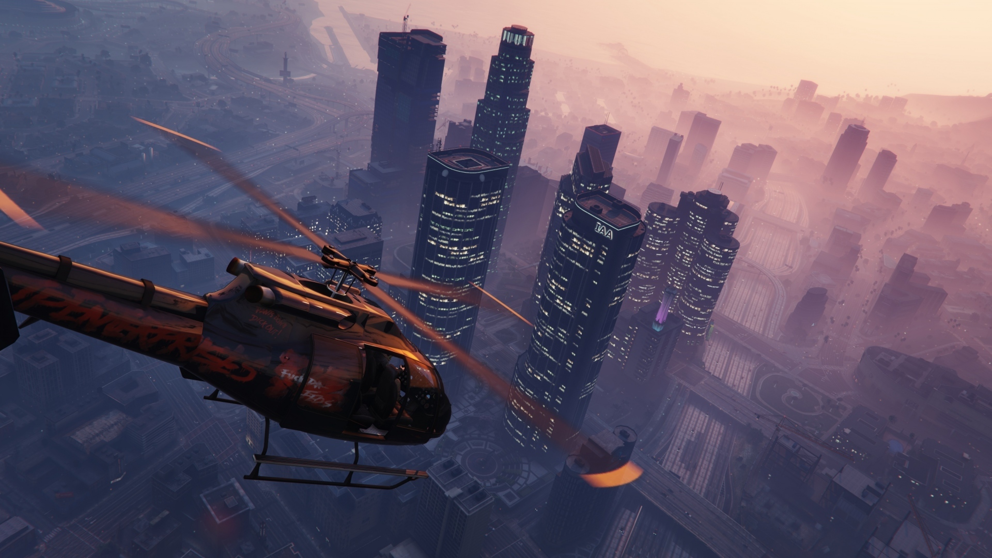 GTA 4K visuals, Stunning graphics, Immersive gaming, Next-gen experience, 3840x2160 4K Desktop