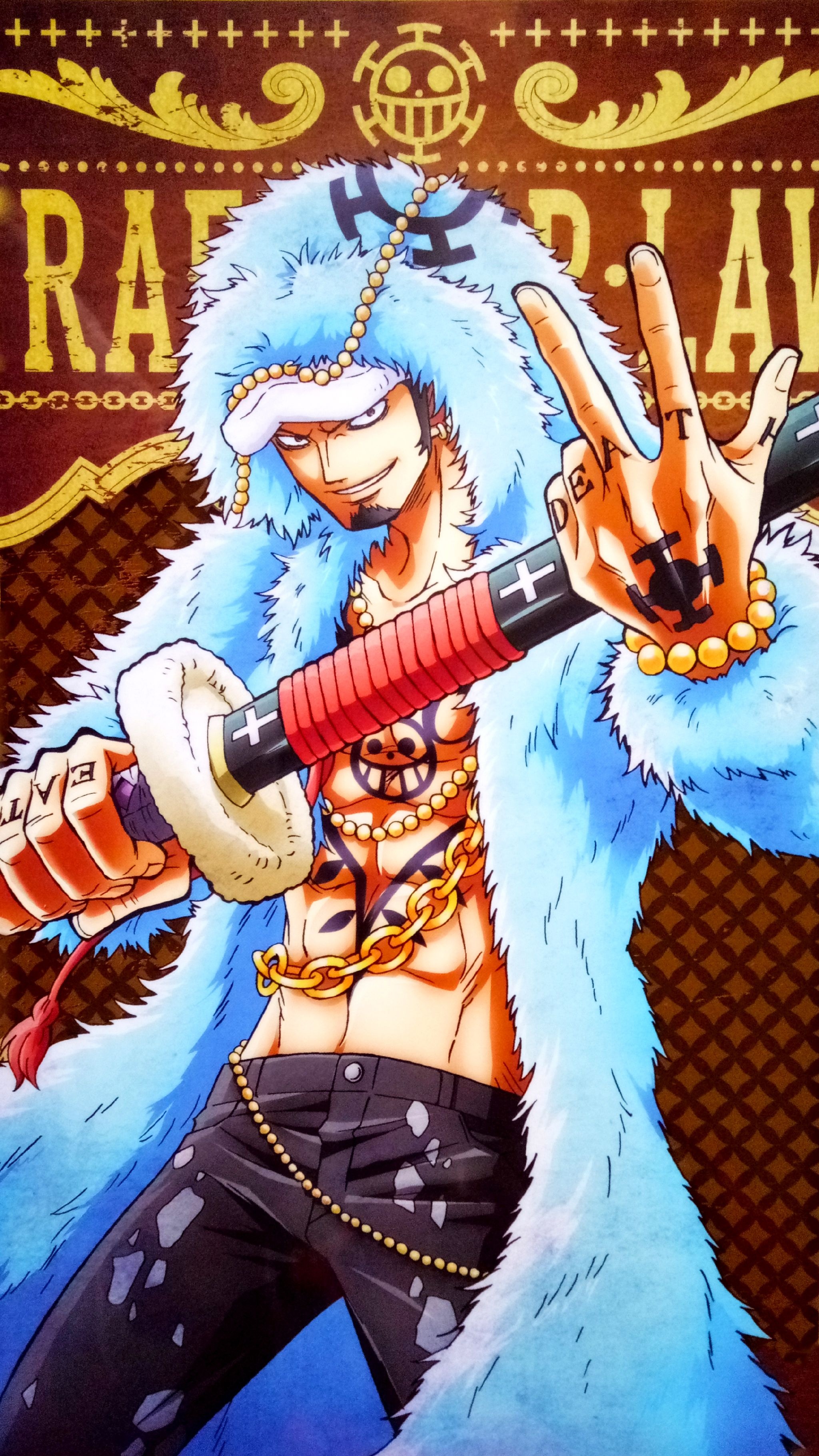 Trafalgar Law, One Piece artwork, Two years later, Manga and anime character, 2050x3650 HD Phone