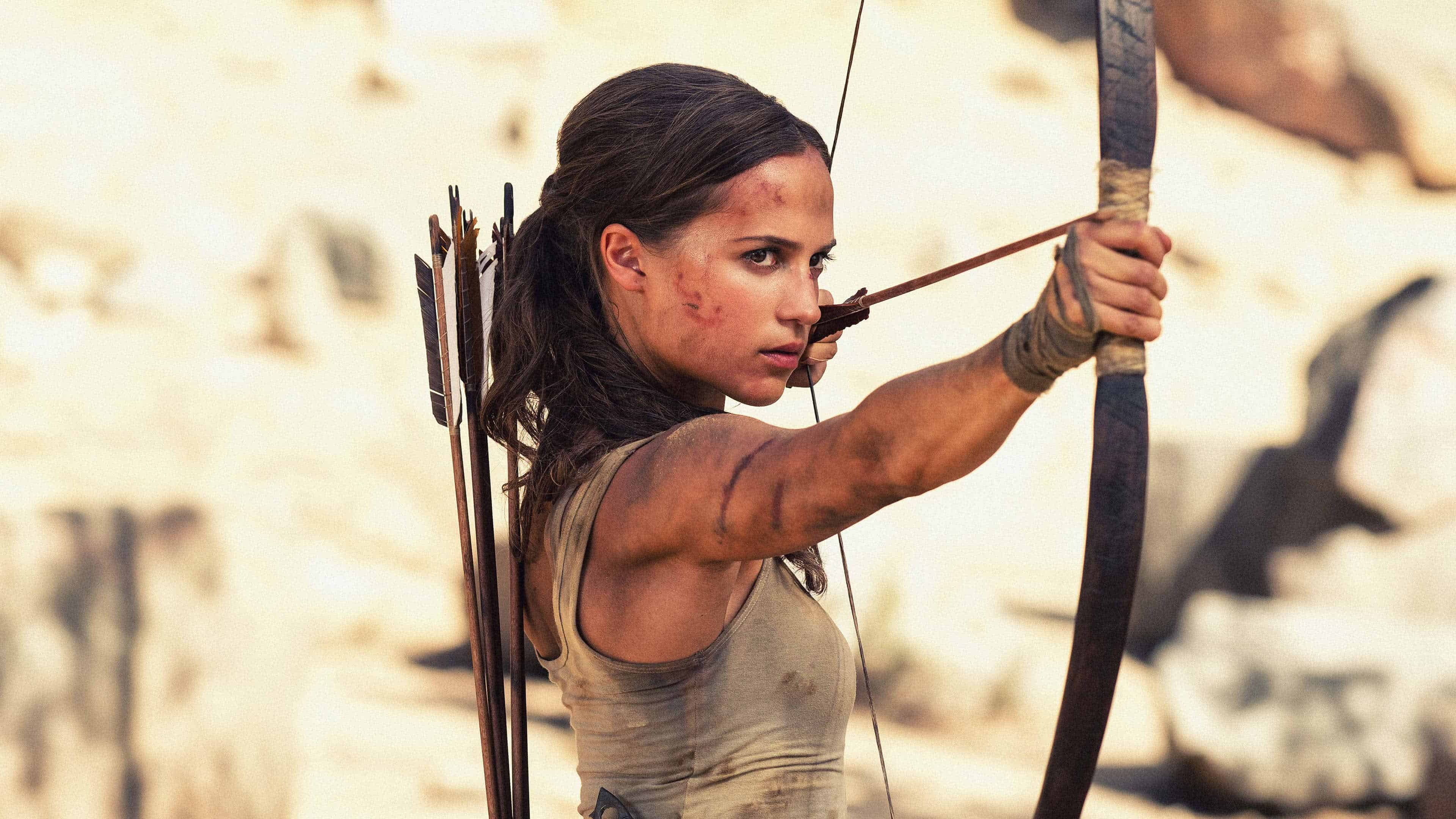 Tomb Raider movie, Alicia Vikander's iconic role, Ultra HD wallpaper, 3840x2160 4K Desktop