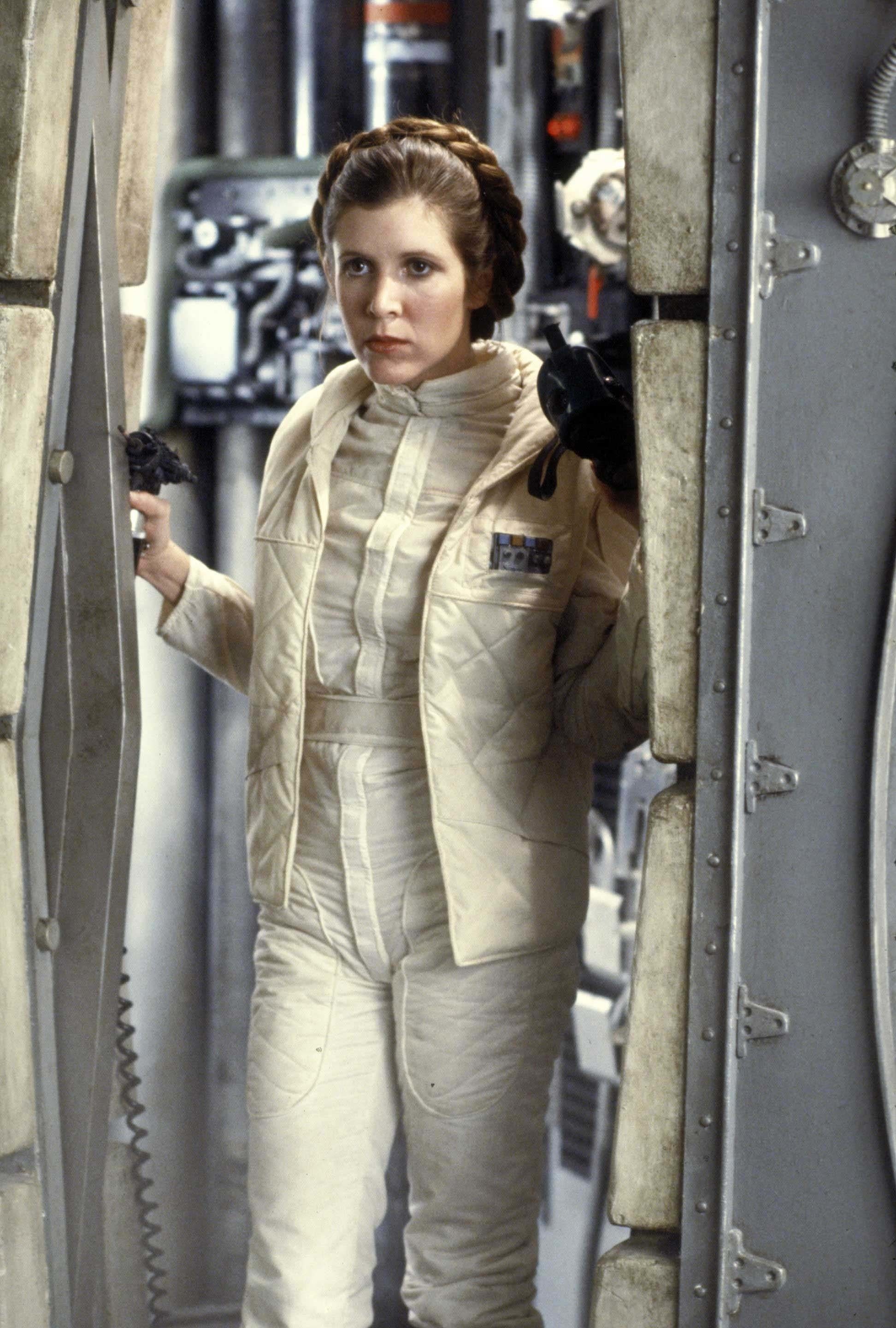 Carrie Fisher, Leia Organa Wallpaper, 1950x2880 HD Phone