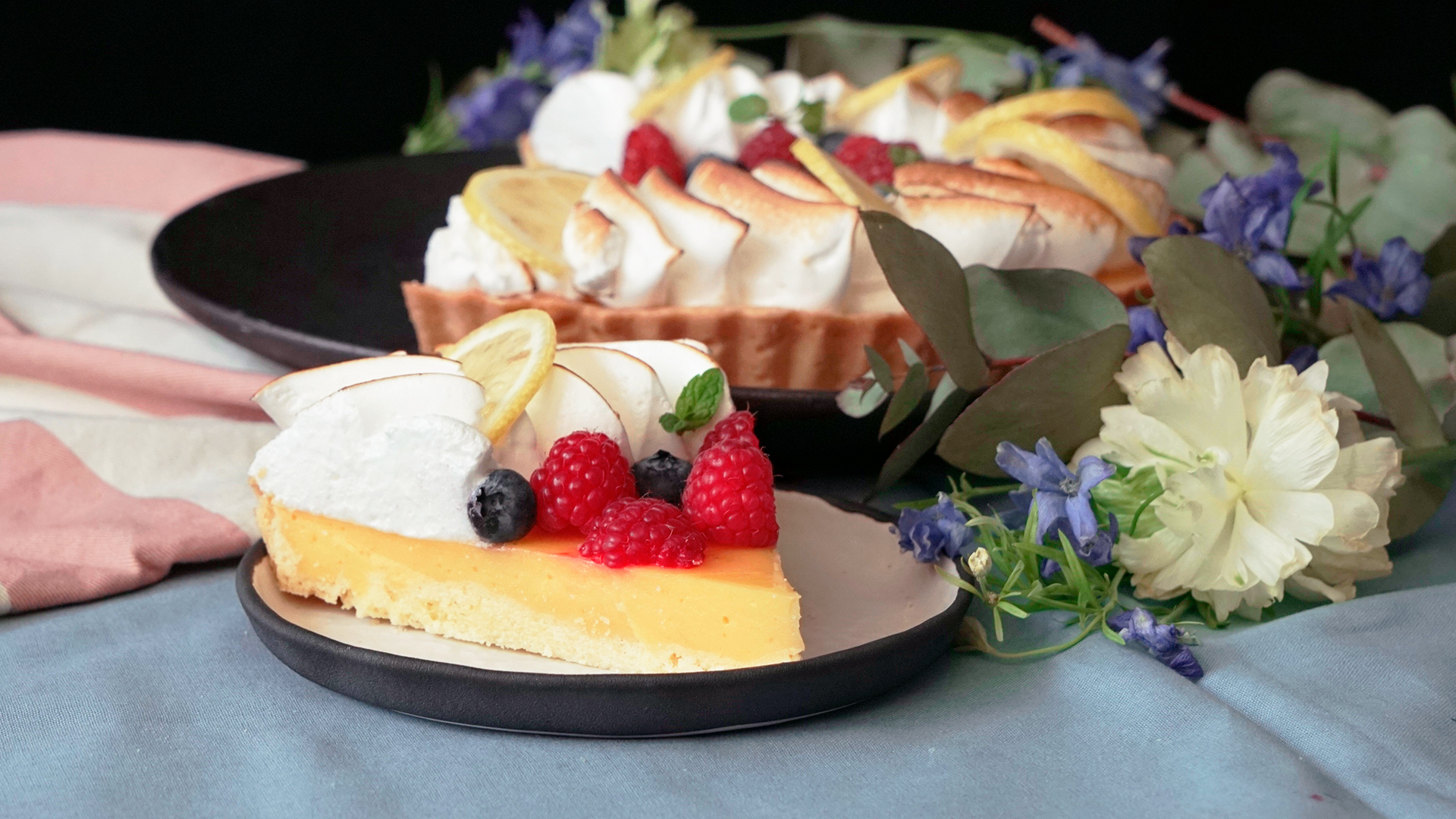 Luxe lemon tart, Citrus indulgence, Sweet dessert, Tempting pastry, 1920x1080 Full HD Desktop