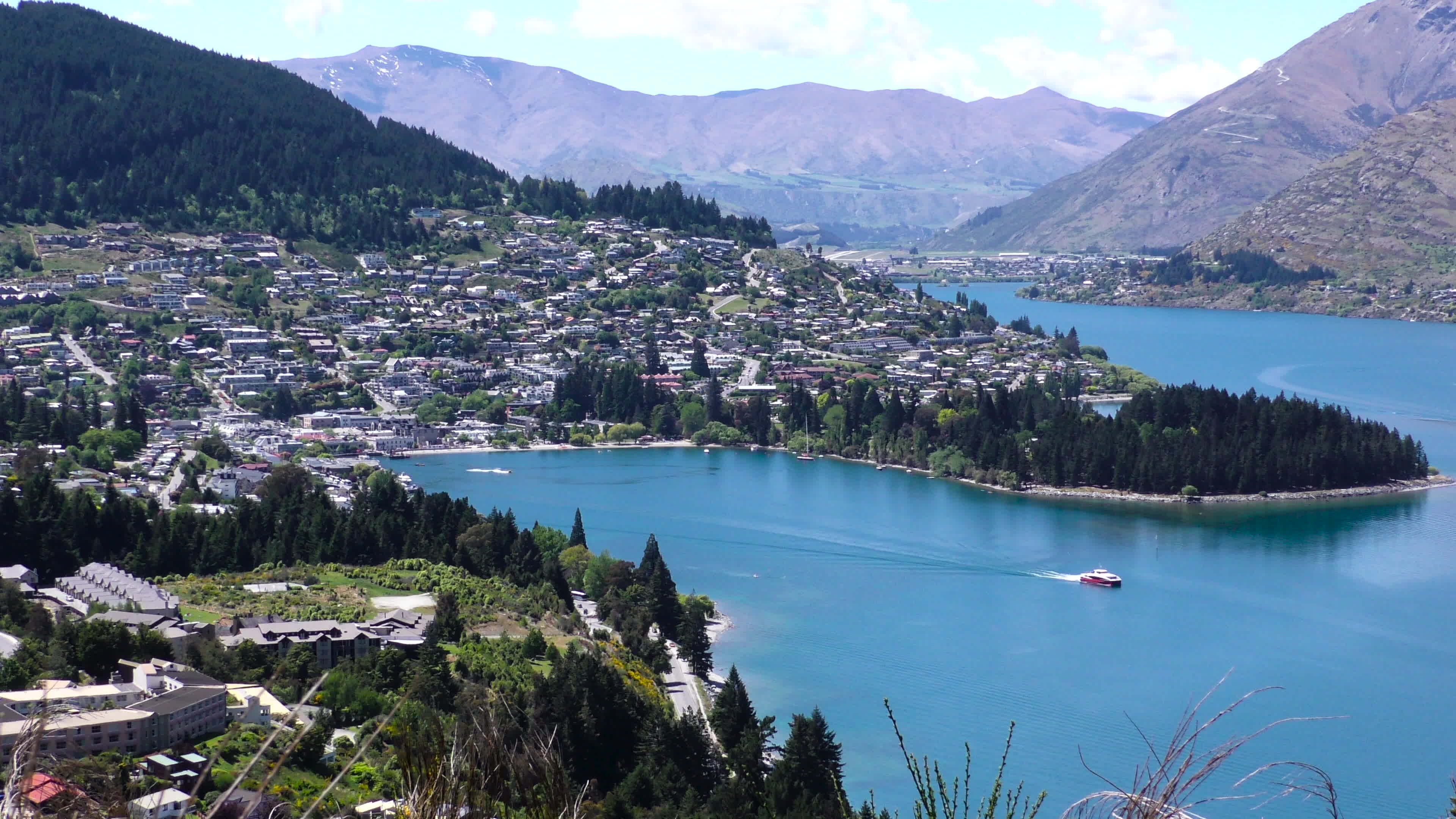 Queenstown, New Zealand charm, Harbour views, Serene atmosphere, 3840x2160 4K Desktop