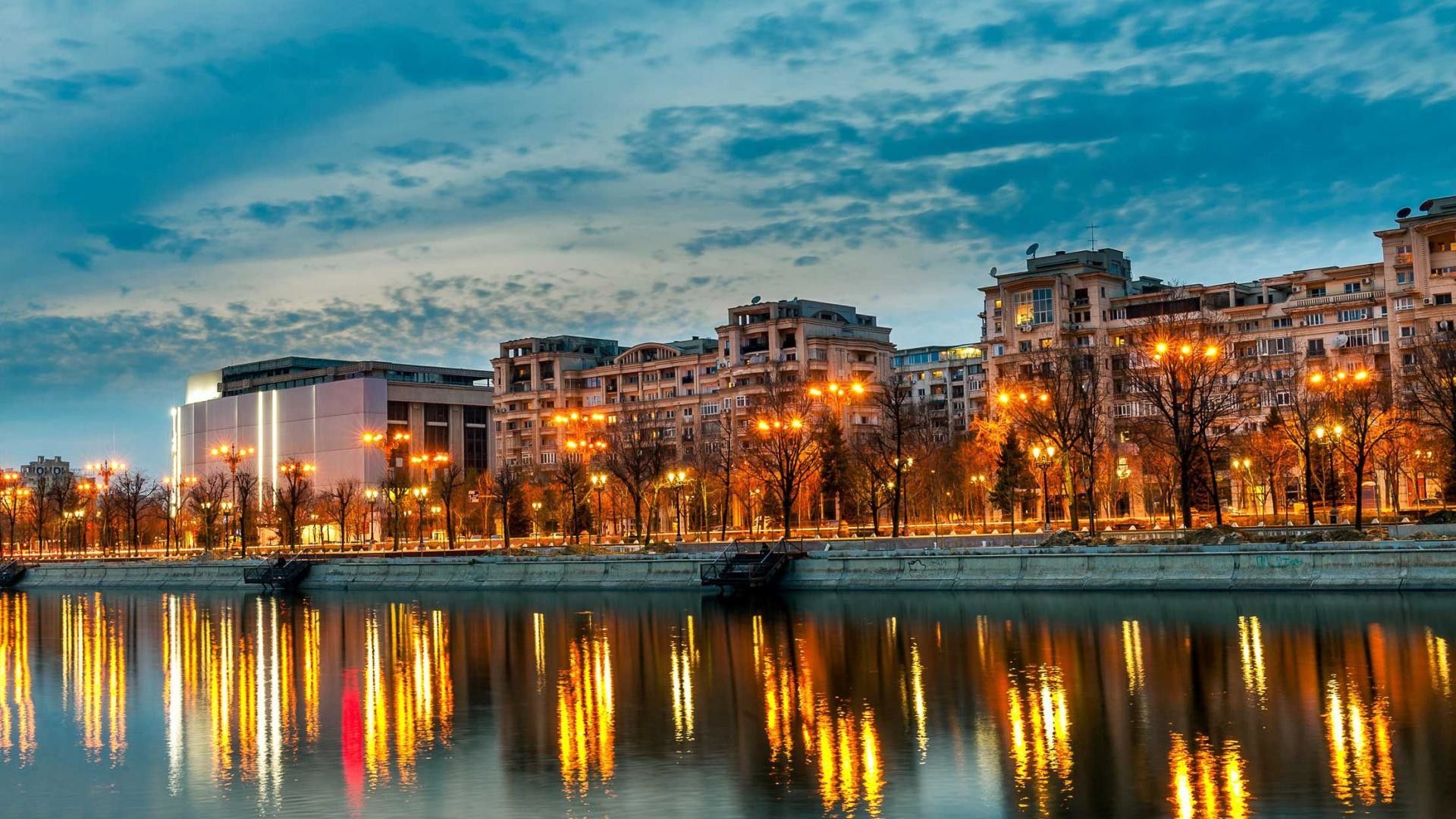 Bucharest widescreen wallpapers, Modern city Romania, 1920x1080 Full HD Desktop