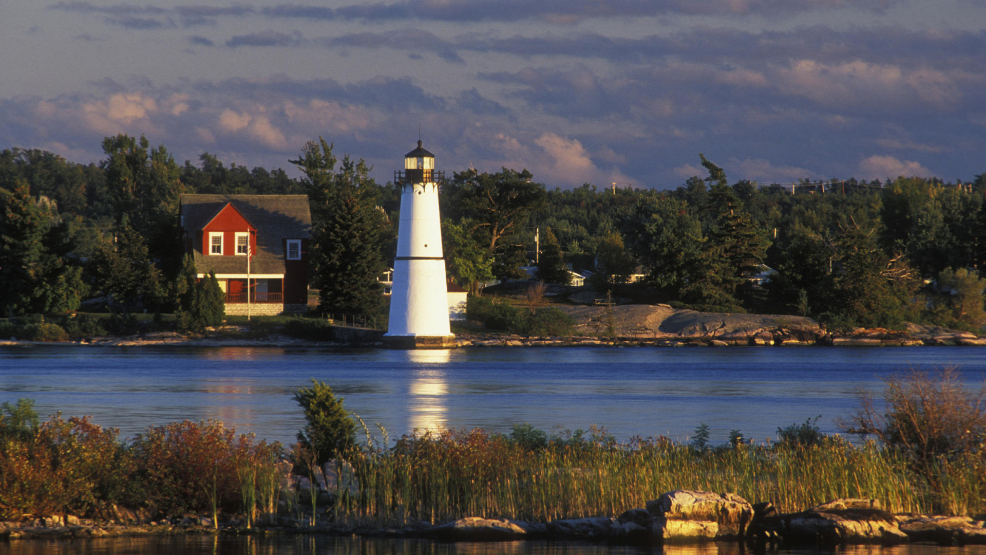 St. Lawrence River, Travels, Lighthouse desktop wallpaper, 1920x1080 Full HD Desktop