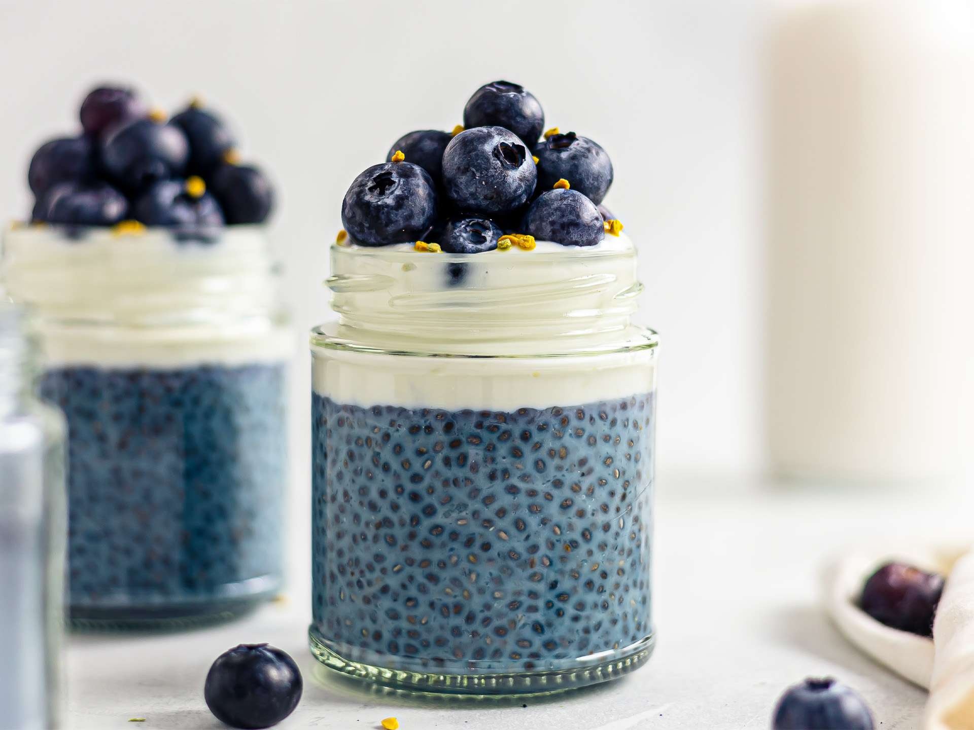 Butterfly pea chia pudding, Blue food trend, Creative dessert, Foodaciously recipe, 1920x1440 HD Desktop