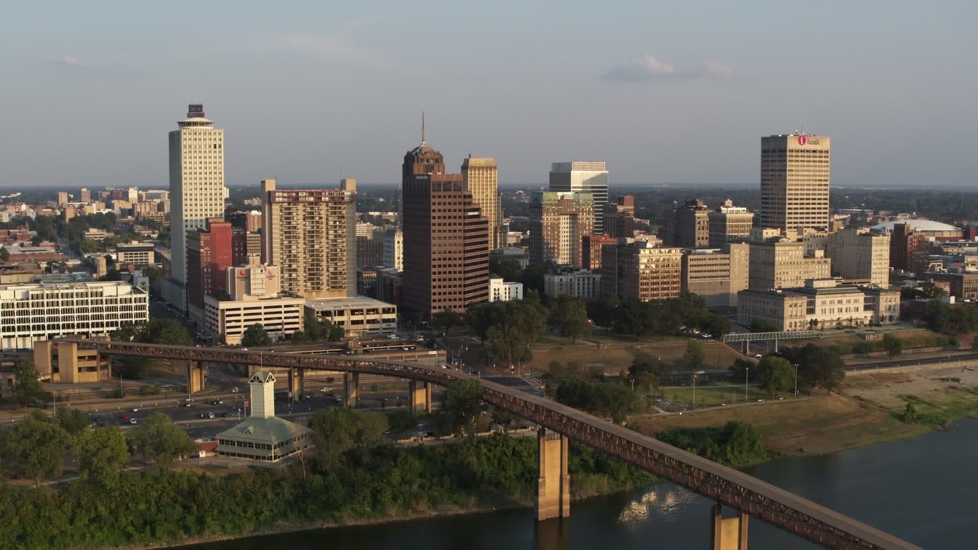 Mud Island Monorail, Memphis Skyline Wallpaper, 1920x1080 Full HD Desktop