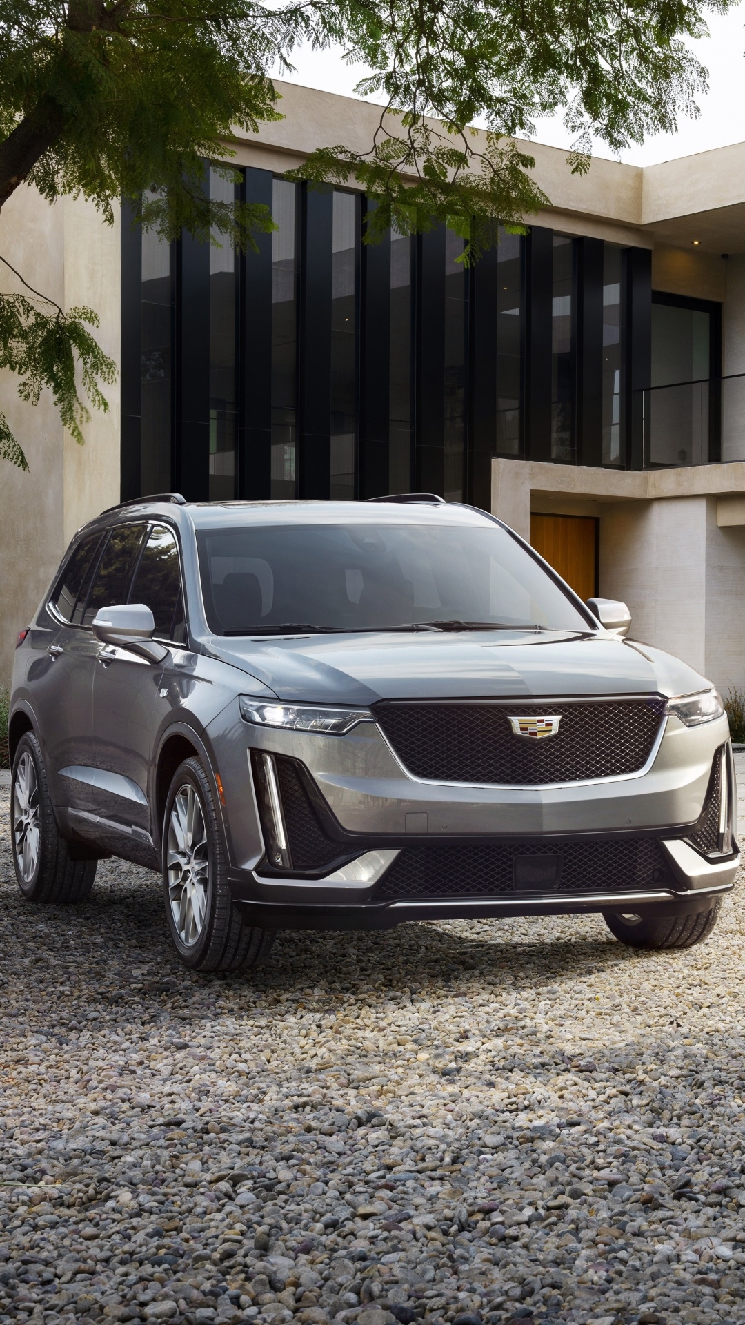 XT6 Front View, Cadillac Wallpaper, 1080x1920 Full HD Phone