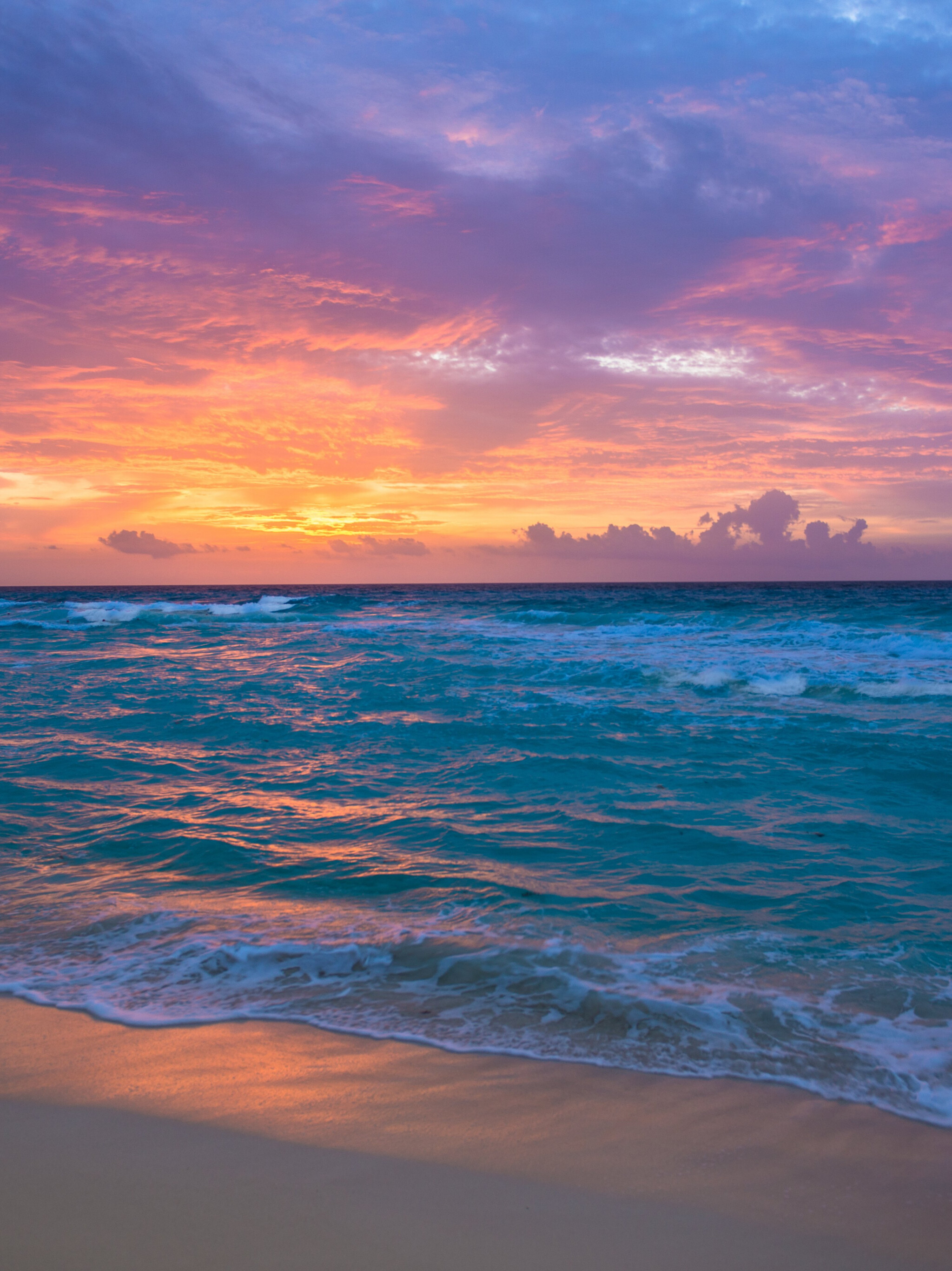 Nature, Sunrise, Sea, Surf, 2050x2740 HD Phone