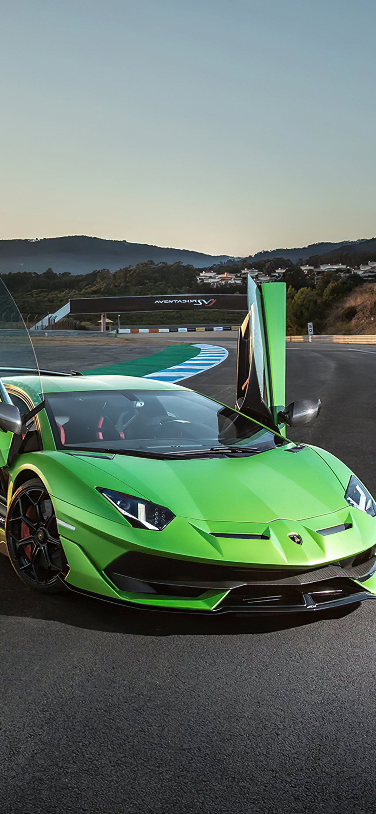 Aventador SVJ, Scissor doors, iPhone XS Max wallpaper, Captivating visuals, 1250x2690 HD Phone