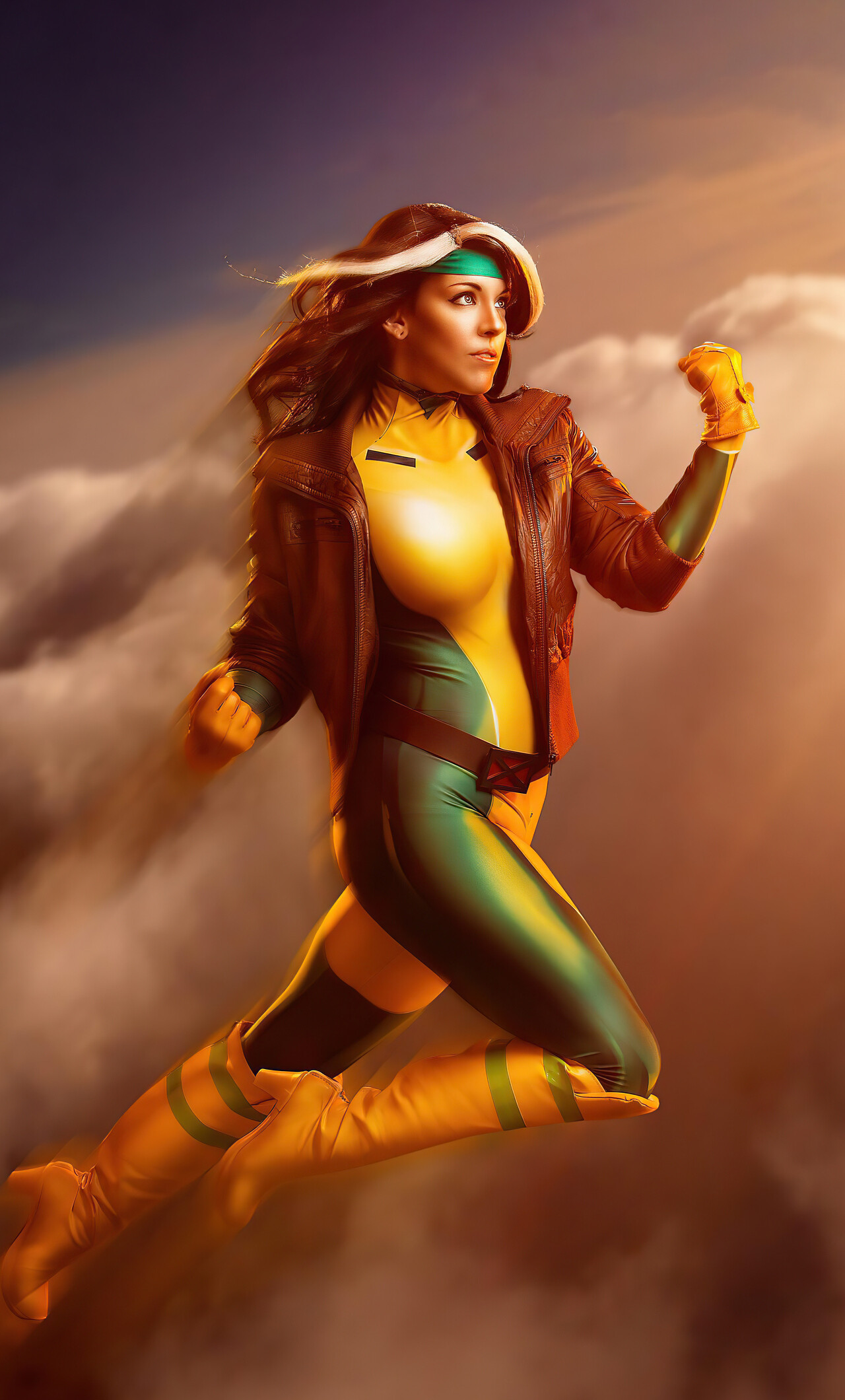 X-Men cosplay, Rogue Wallpaper, 1280x2120 HD Phone