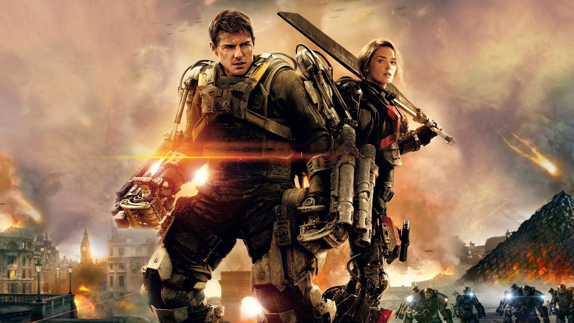 Edge of Tomorrow, Futuristic warfare, Time-loop, Aliens invasion, 1920x1080 Full HD Desktop