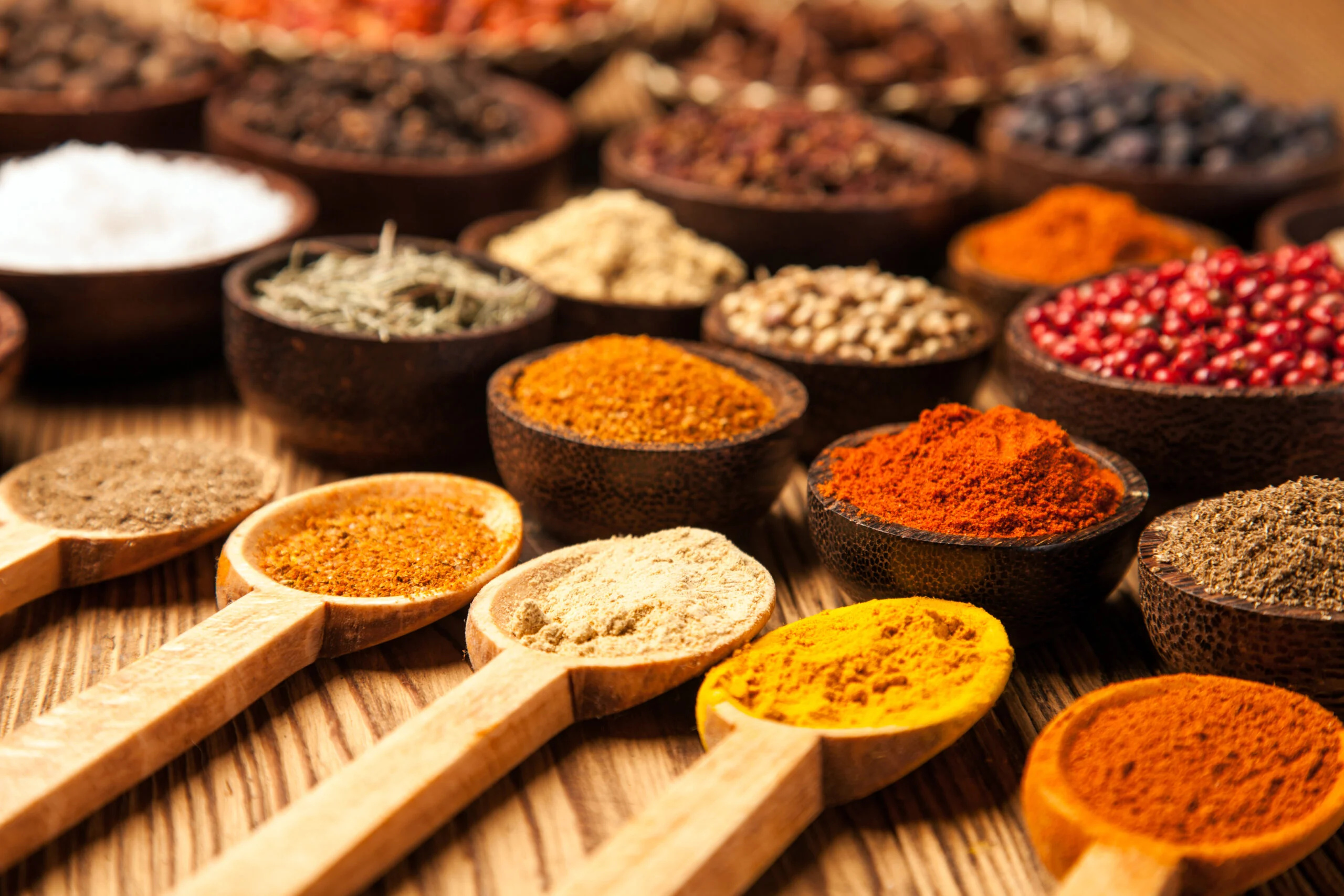 Spices in the wild, Exotic flavors, Nature's seasoning, Culinary exploration, 2560x1710 HD Desktop