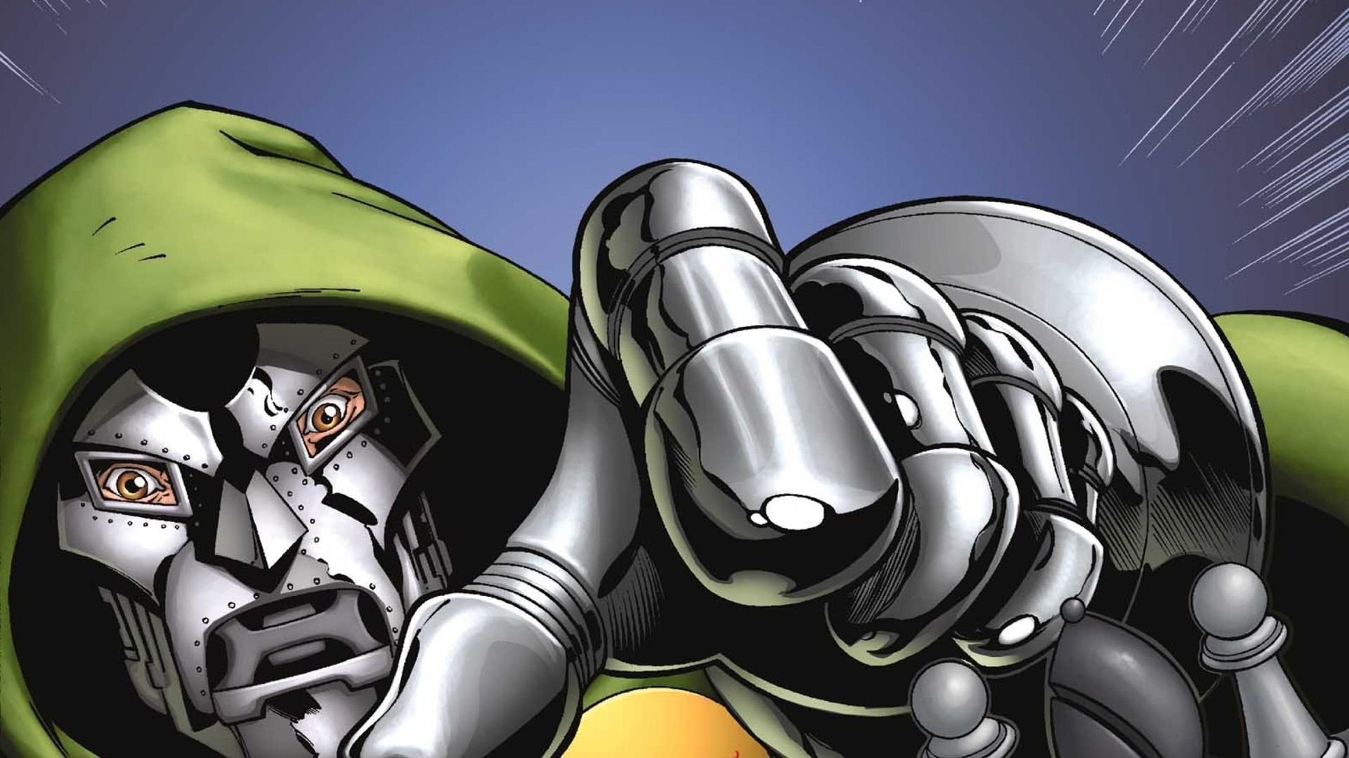 Dr. Doom wallpaper, SF wallpaper, Marvel villain, Comic book art, 1920x1080 Full HD Desktop