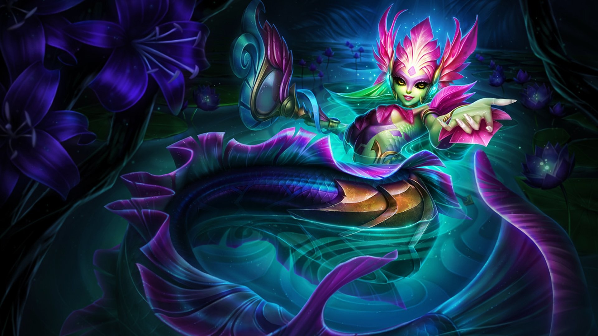 Nami, League of Legends, Background images, One Piece, 1920x1080 Full HD Desktop