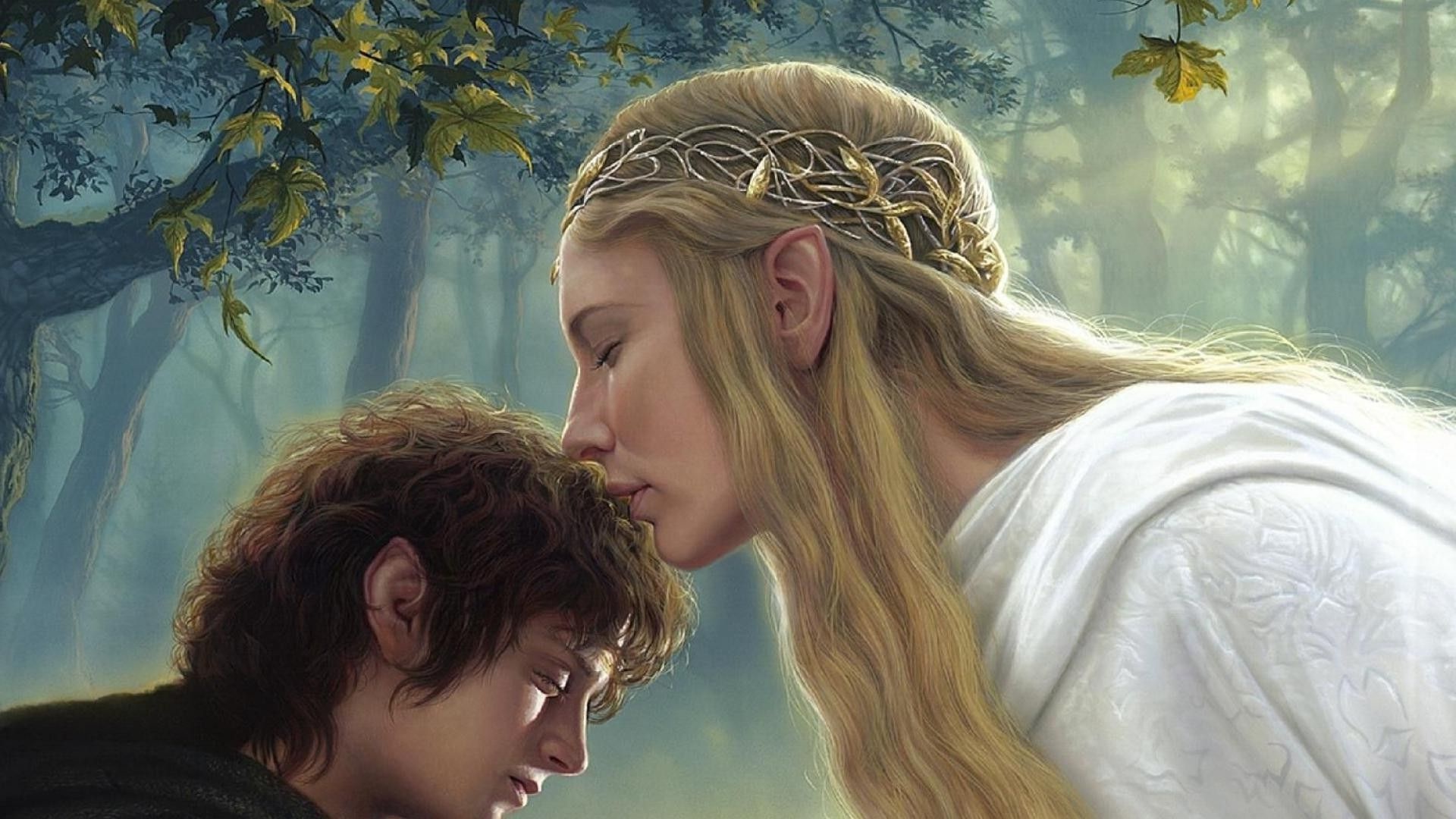 Galadriel, Frodo Baggins, Middle-earth wallpapers, Fantasy film, 1920x1080 Full HD Desktop