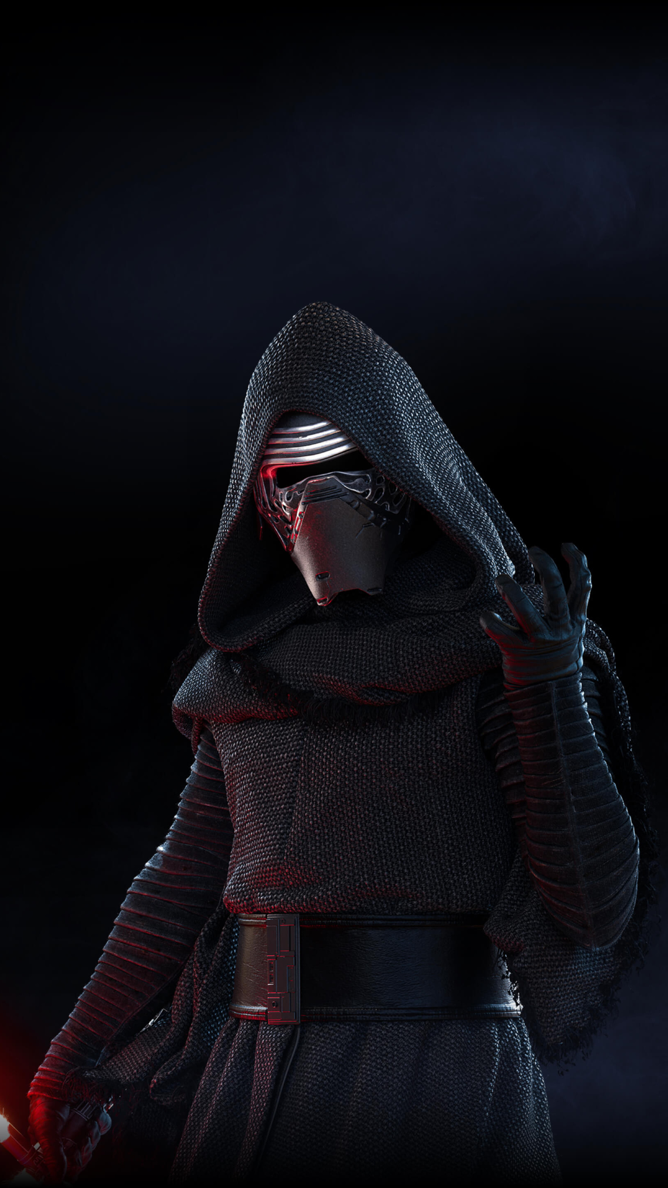 Kylo Ren Mask, Star Wars Battlefront II artwork, Sony Xperia wallpapers, Dark side dominance, 2160x3840 4K Phone