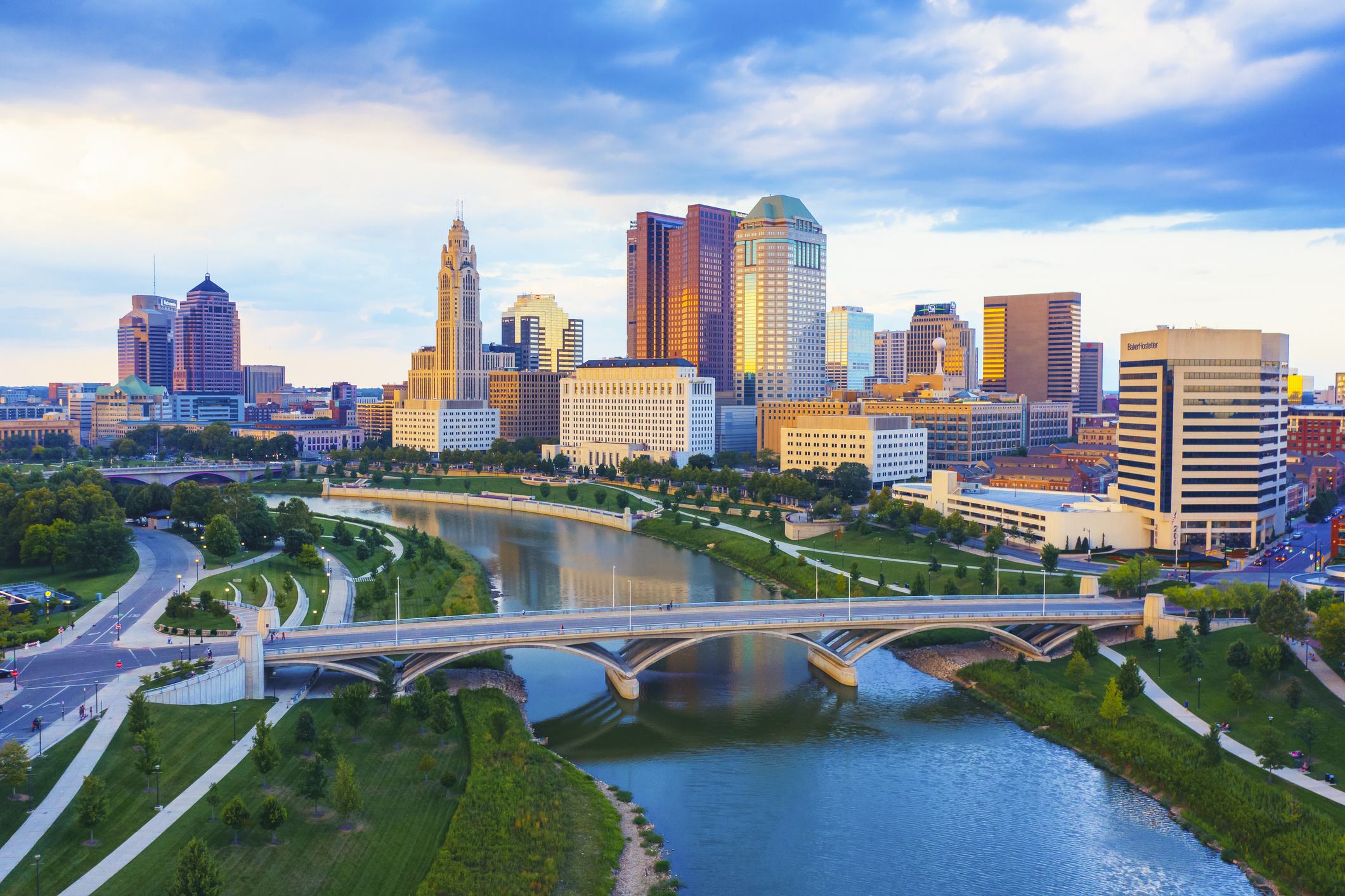 Columbus skyline, Travels, Cheapest car insurance, 2022, 2130x1420 HD Desktop