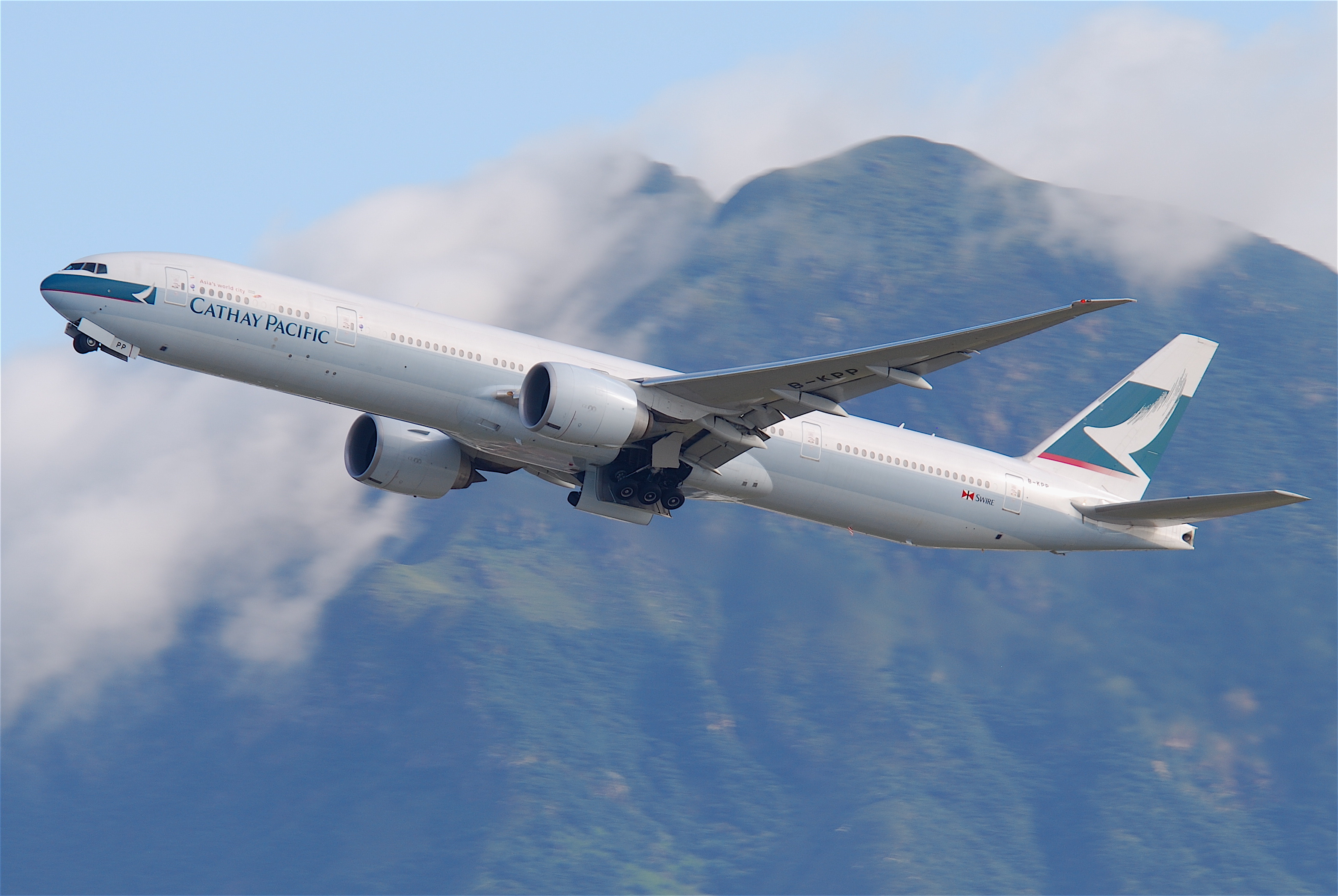 Cathay Pacific, 777-300ER first class, The Shoestring Trekkers, 3130x2100 HD Desktop
