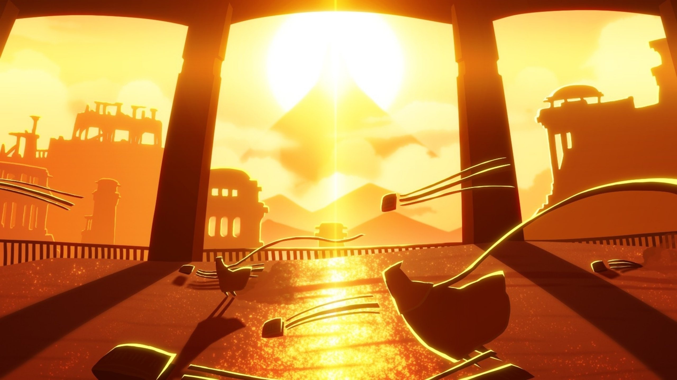 Journey game, Stunning wallpapers, Artistic masterpiece, Immersive journey, 2560x1440 HD Desktop
