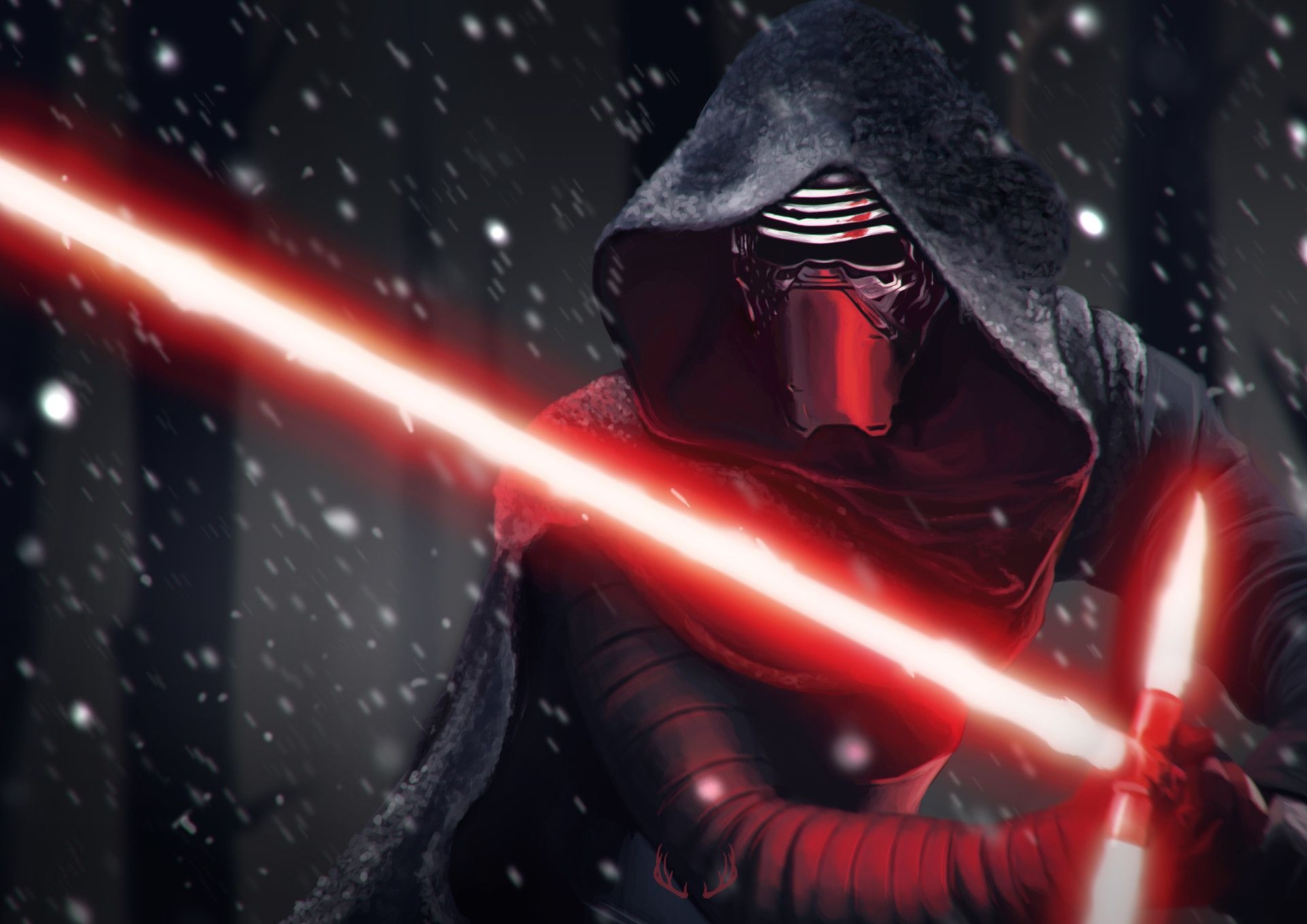 Kylo Ren by Marta G Villena, Star Wars wallpaper, Intense character, Memorable moments, 1920x1360 HD Desktop