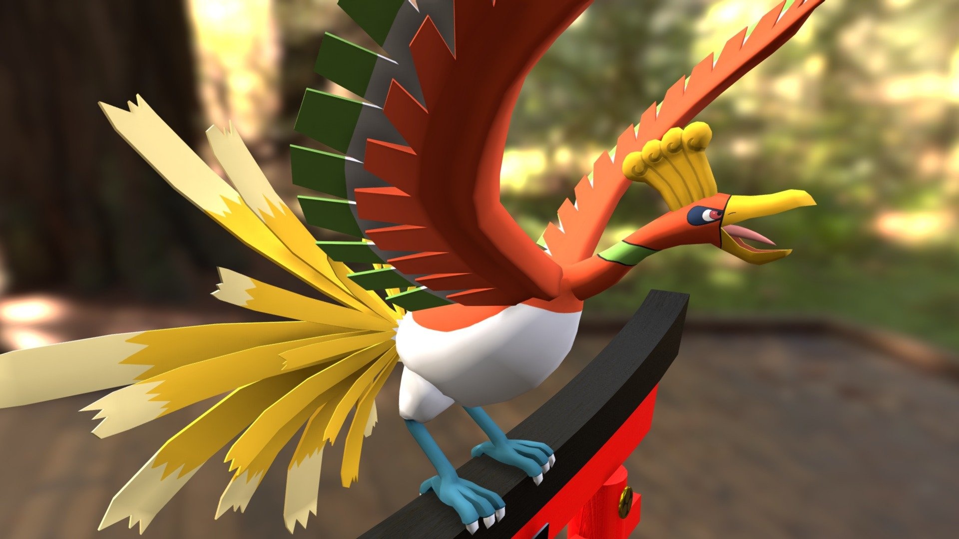 3D model, Ho-Oh Wallpaper, 1920x1080 Full HD Desktop