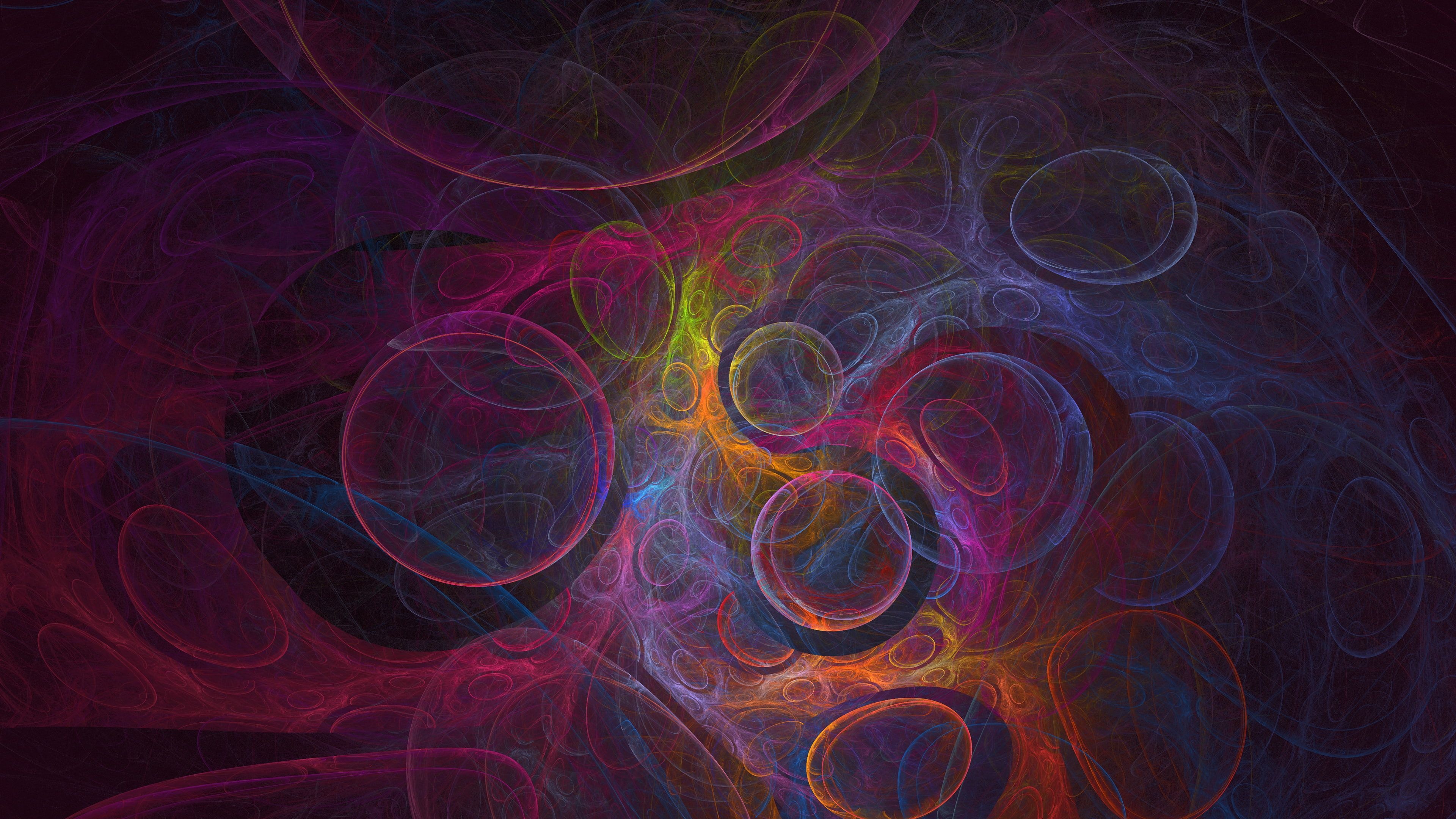 Fractal abstract art, Psychedelic design, 4K wallpaper, Digital art, 3840x2160 4K Desktop