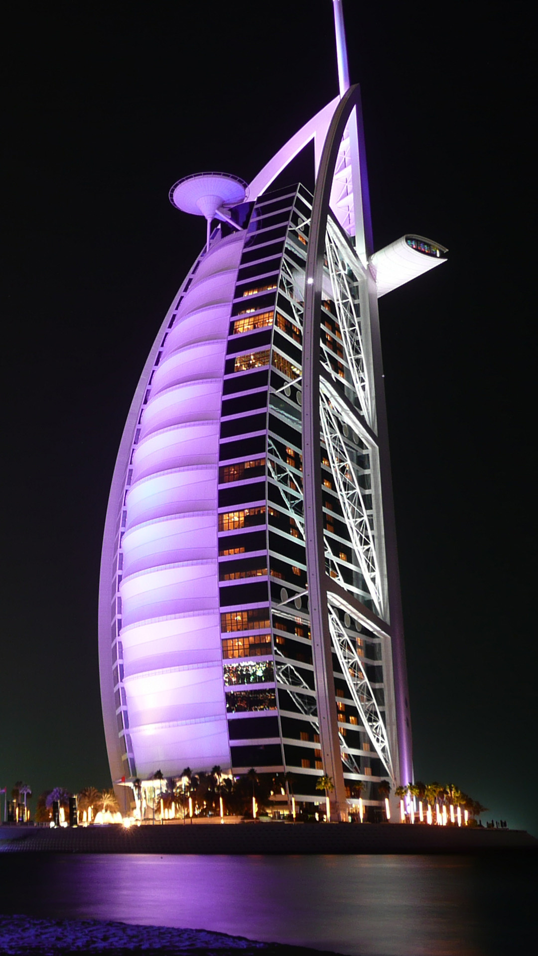 Dubai, Beautiful night, Building, iPhone 6, 1080x1920 Full HD Phone
