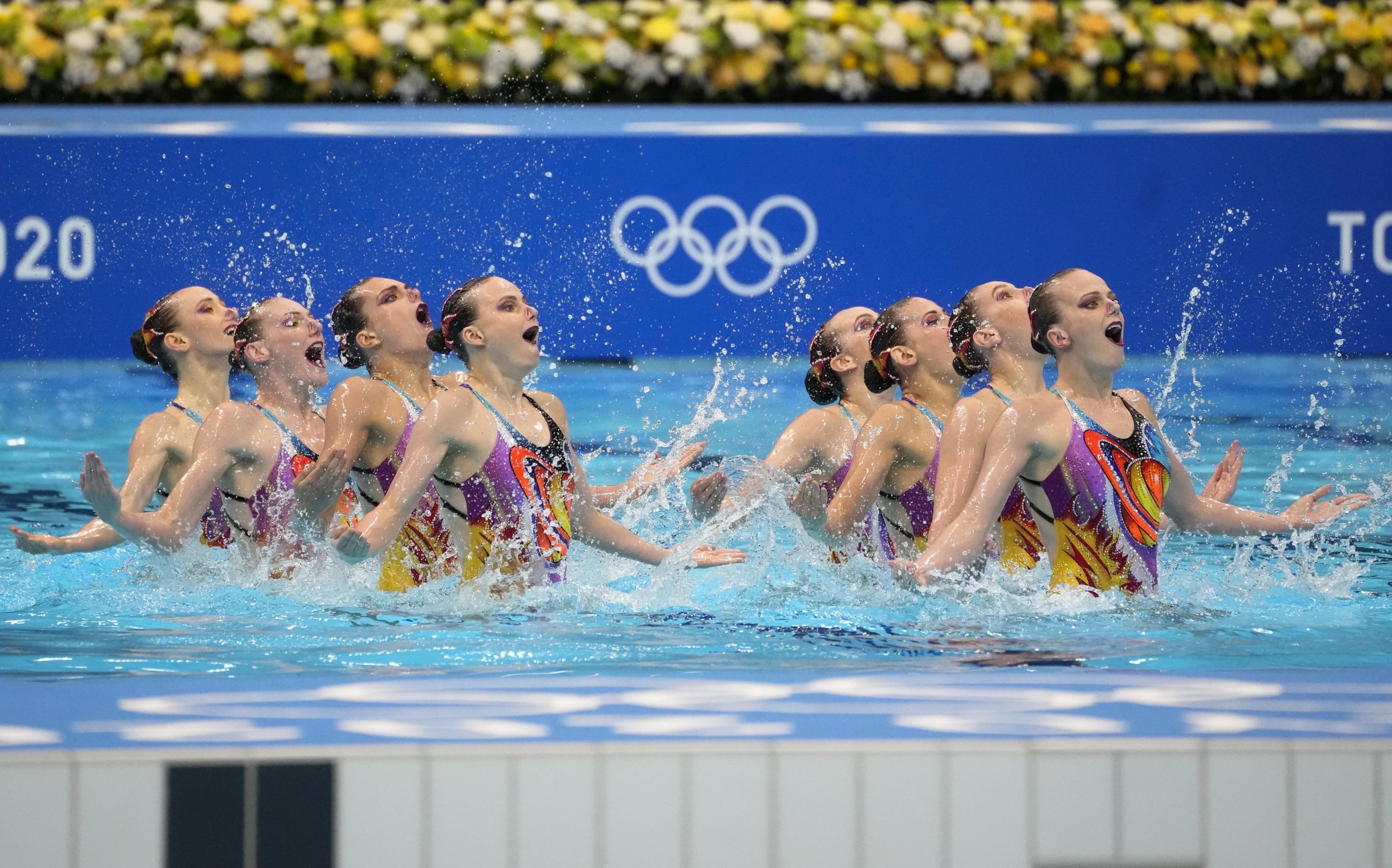 Tokyo 2020 Olympics, Synchronized Swimming Wallpaper, 3000x1880 HD Desktop