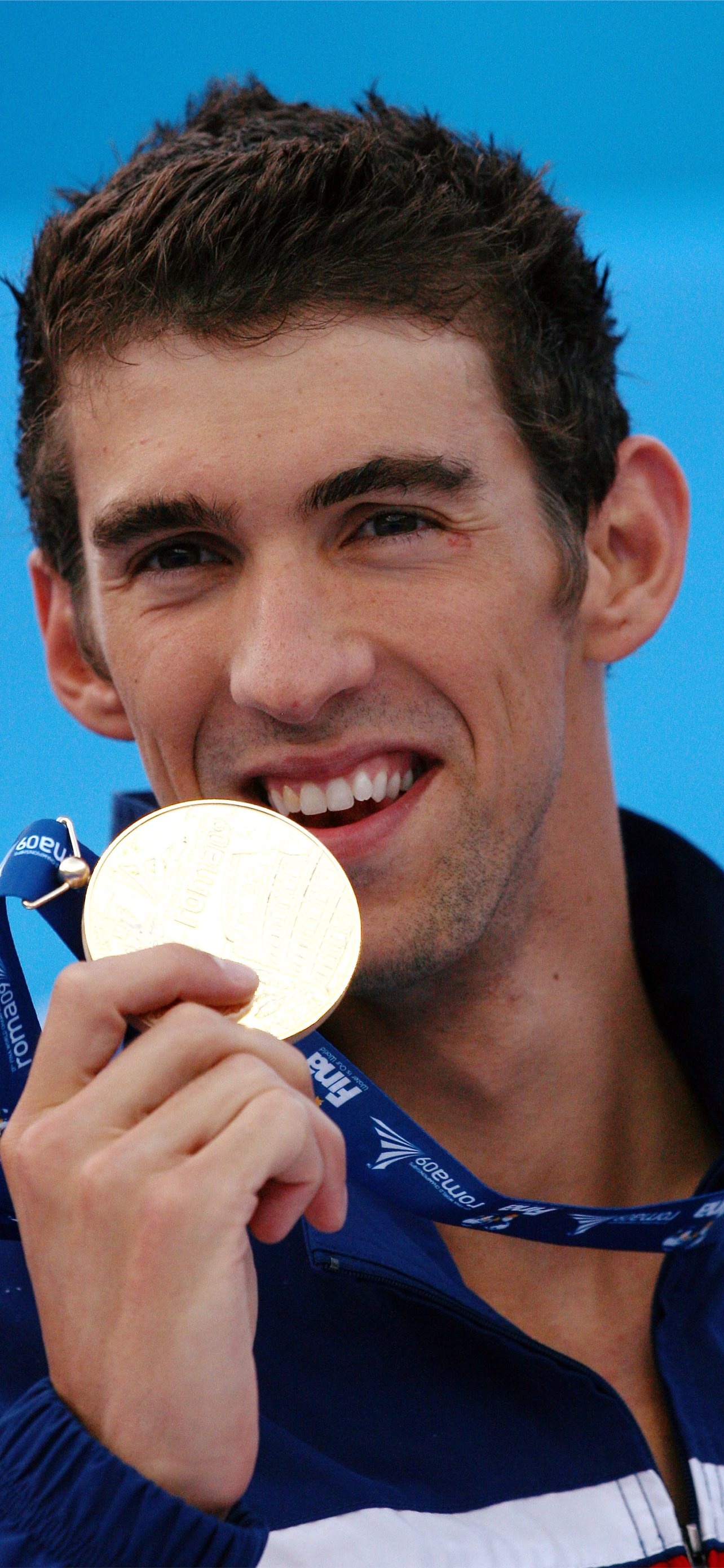 Gold medal, Michael Phelps Wallpaper, 1290x2780 HD Phone