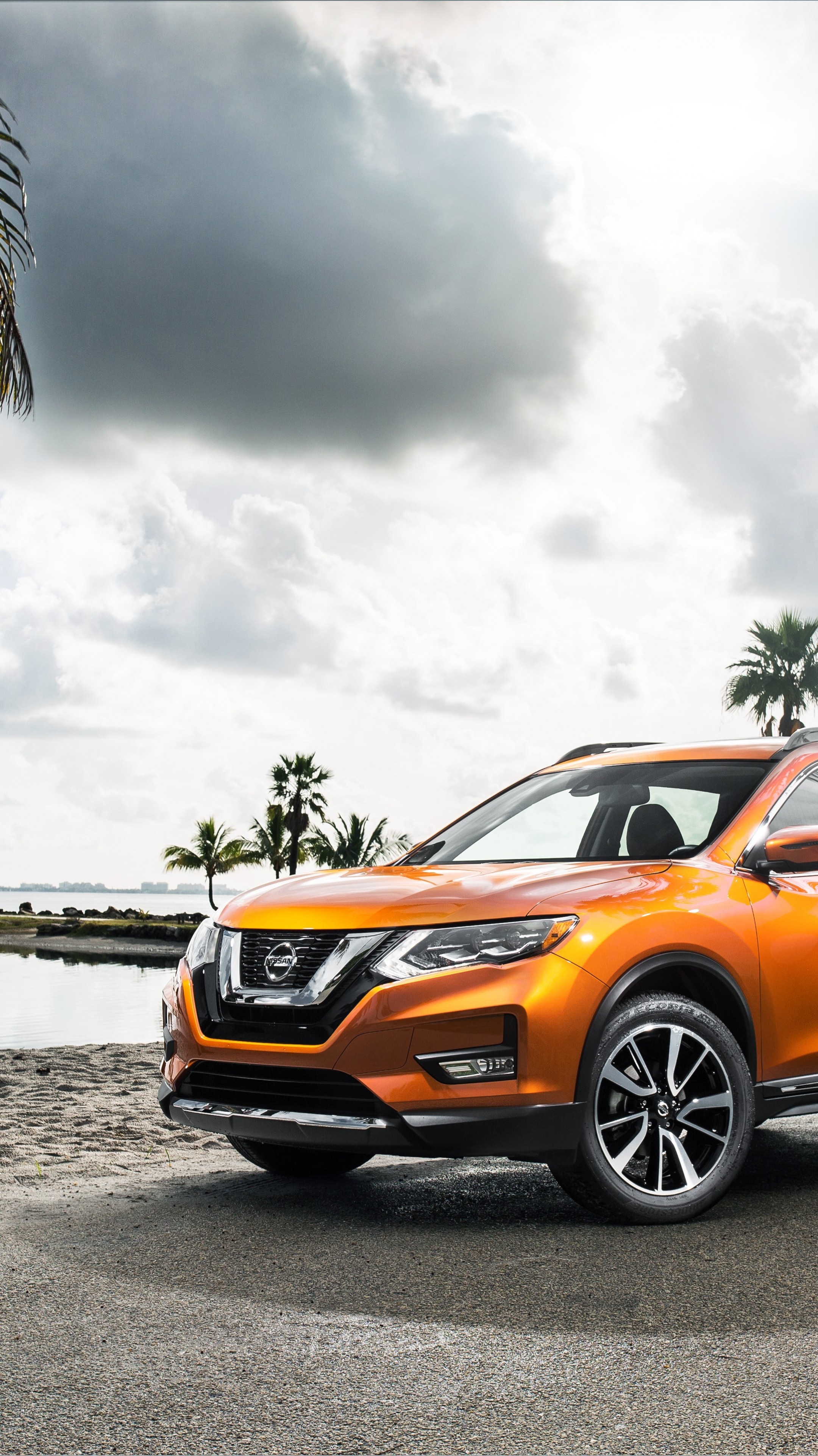 Nissan Rogue Sport, Rogue SL Hybrid, Crossover Orange, 2160x3840 4K Phone