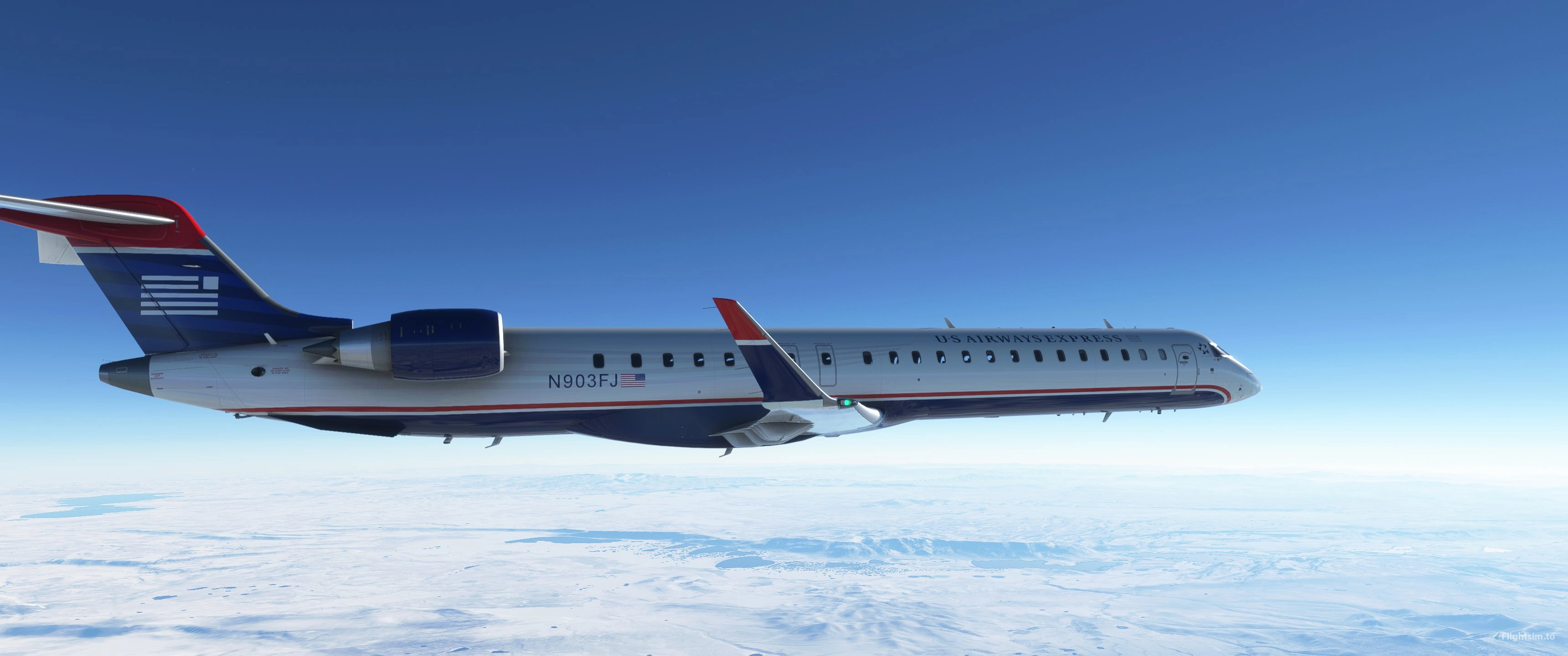 Aerosoft CRJ-900, Microsoft Flight Simulator, 3440x1440 Dual Screen Desktop