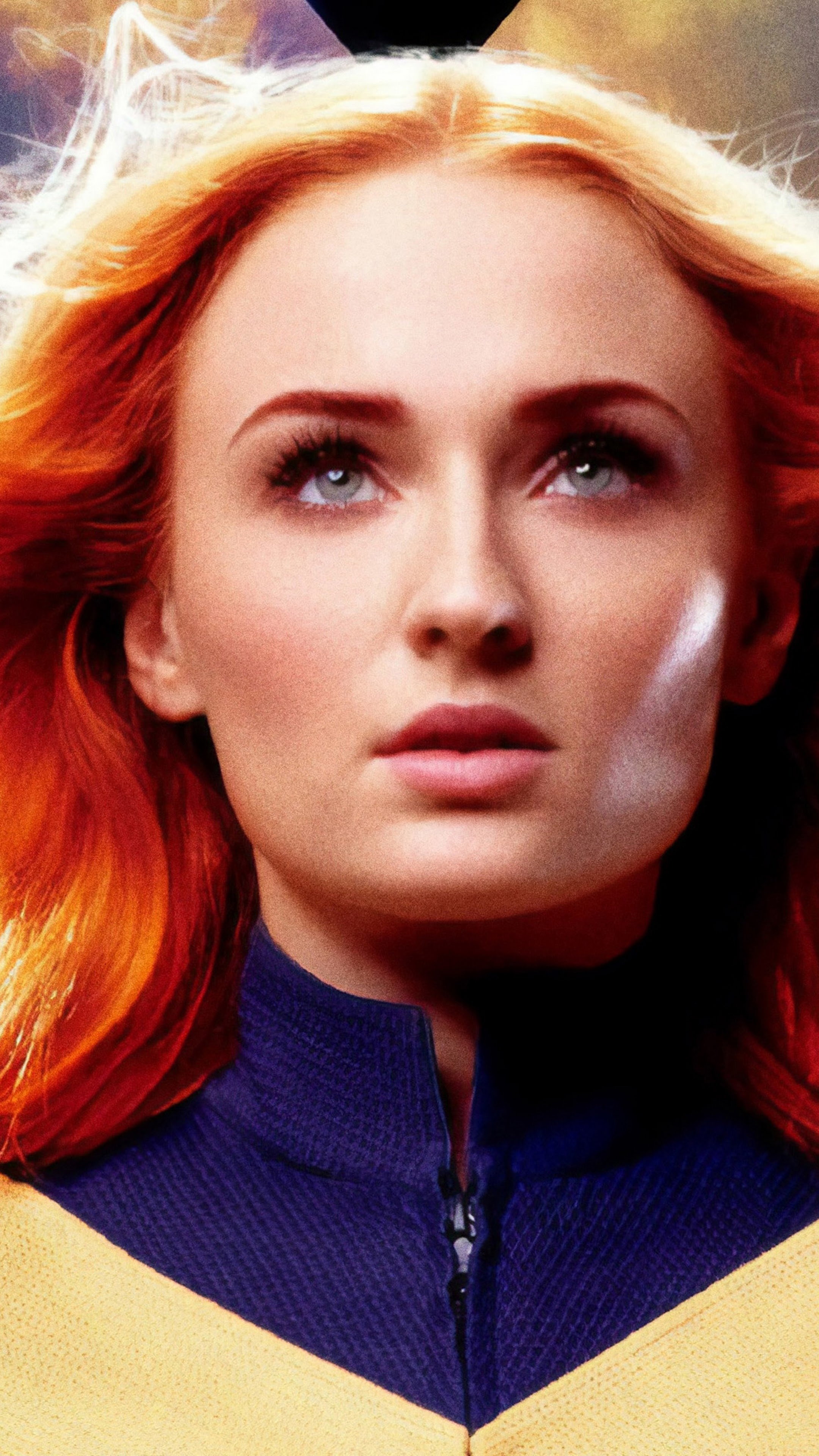 Jean Grey, Dark Phoenix, Sophie Turner, iPhone, 2160x3840 4K Phone