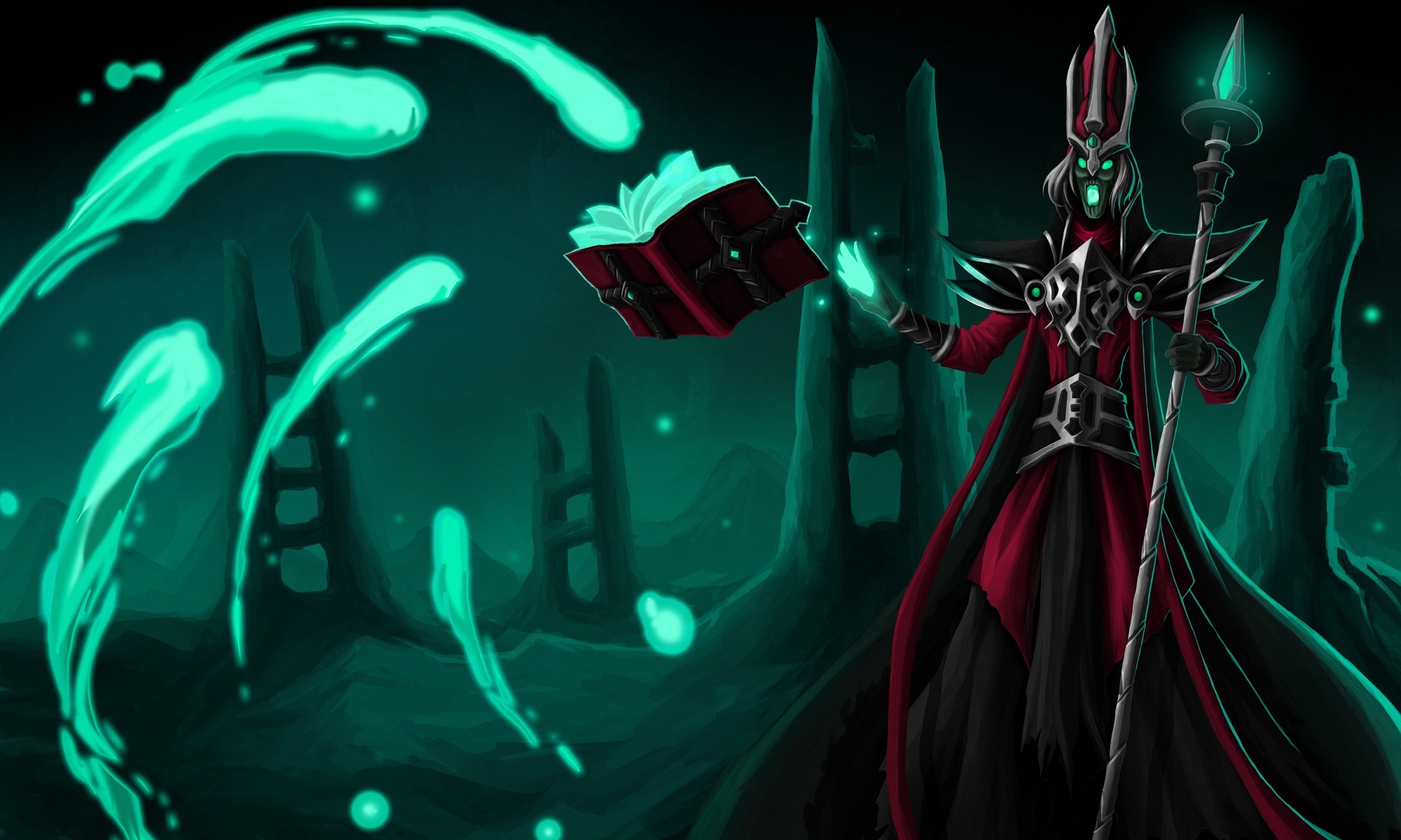 Karthus, League of Legends, Wallpaper, John Anderson, 2000x1200 HD Desktop