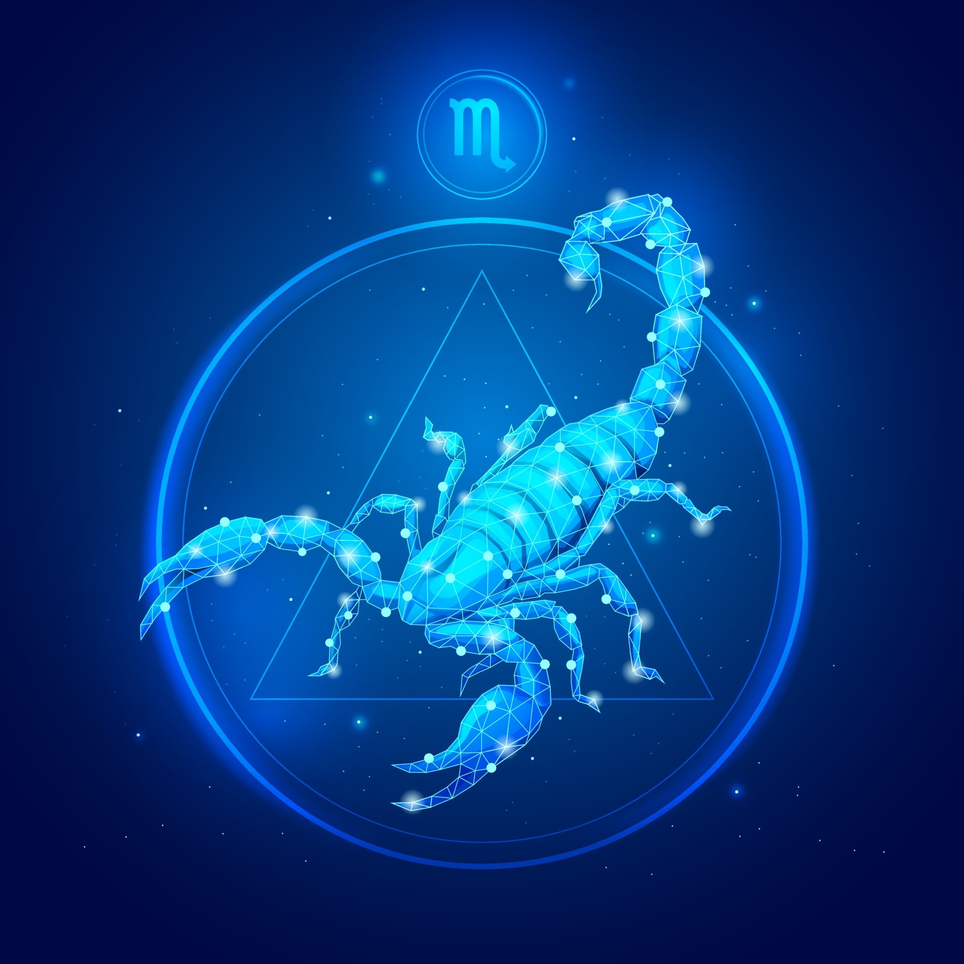 Scorpio Zodiac sign icons, Zodiac sign, Vector art, Scorpio, 1920x1920 HD Phone