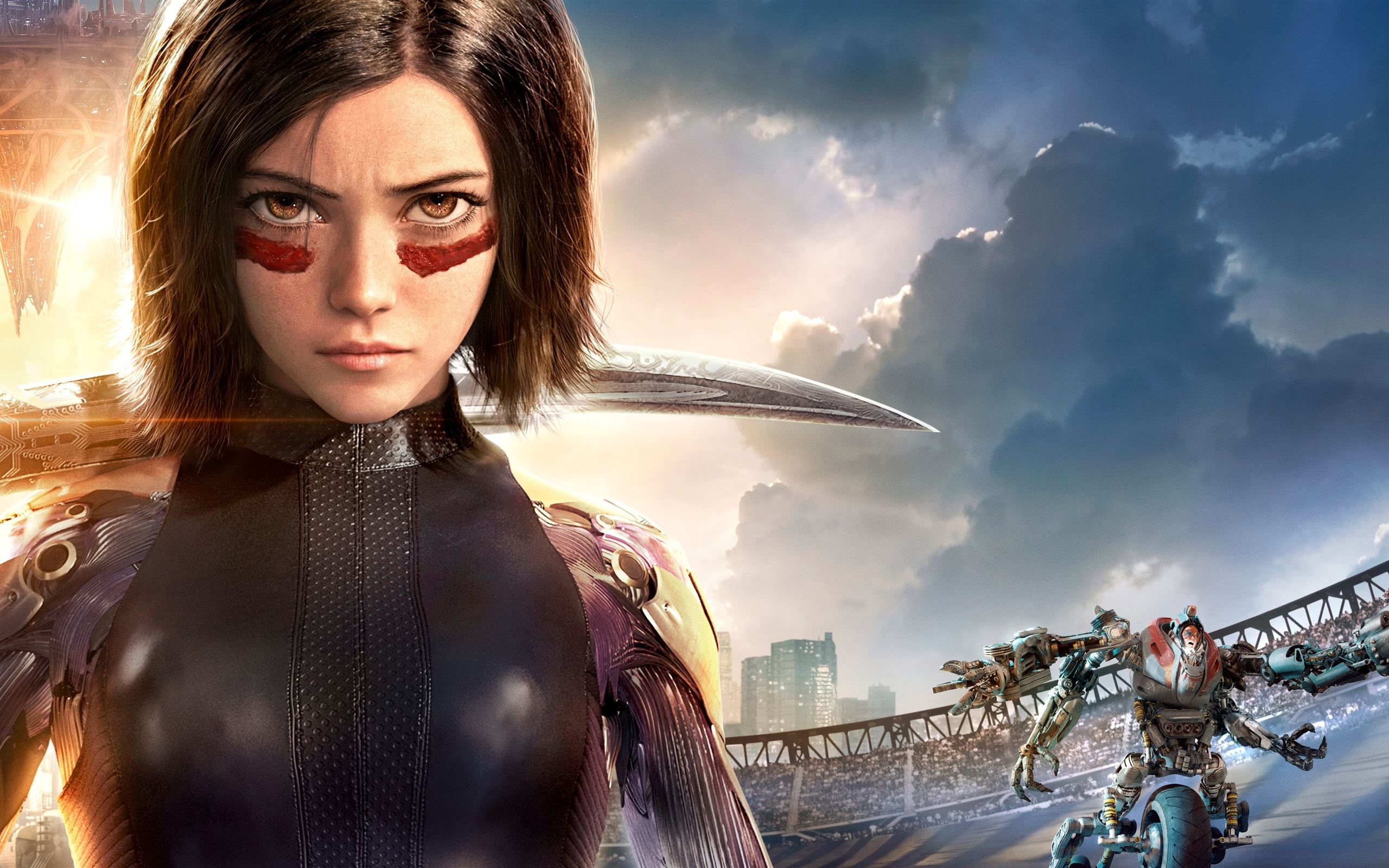 Alita Battle Angel, 12k wallpaper, MacBook Air, Stunning desktop display, 2560x1600 HD Desktop