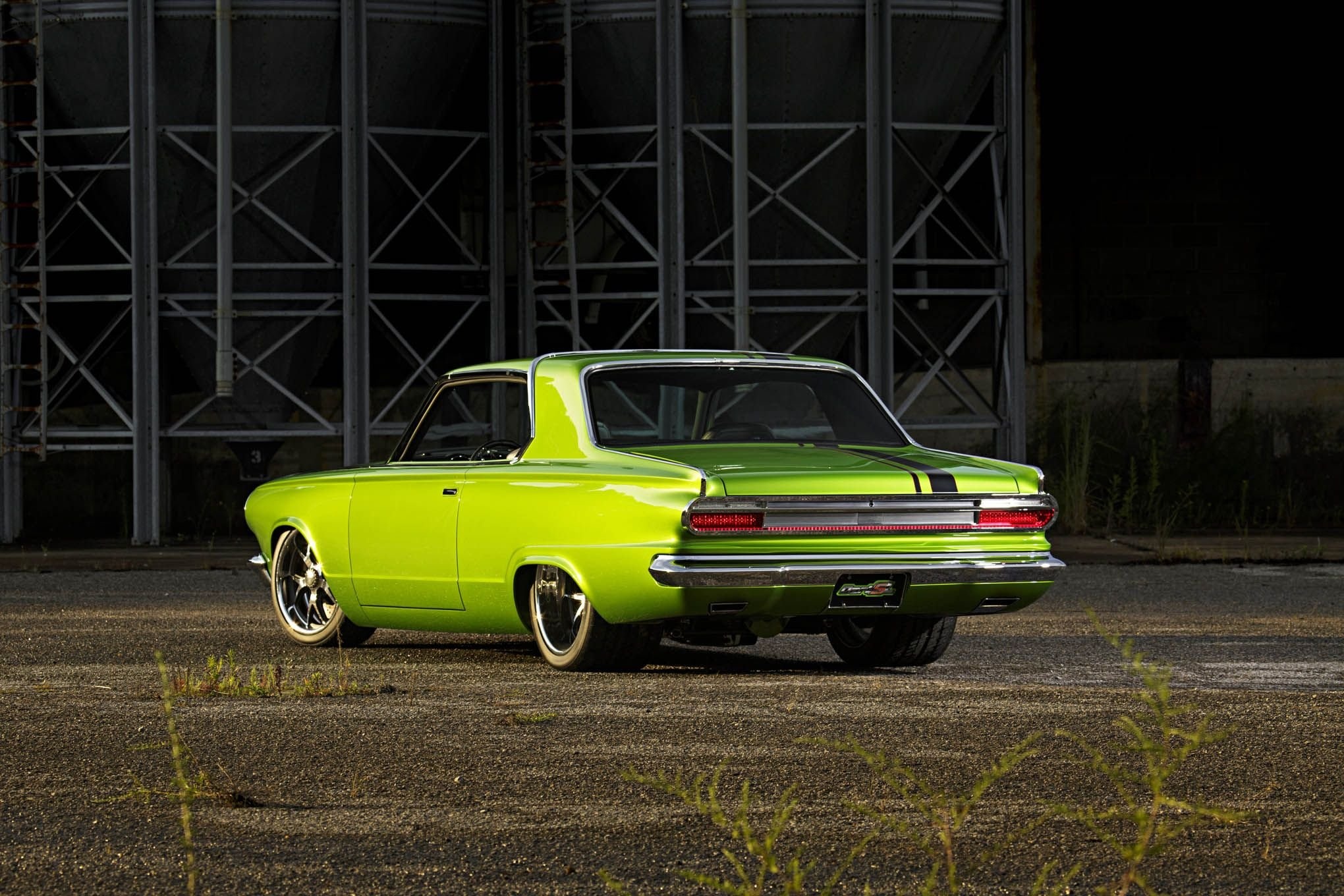 Dodge Dart, Classic modified beauty, Green coupe, Automotive charm, 2040x1360 HD Desktop