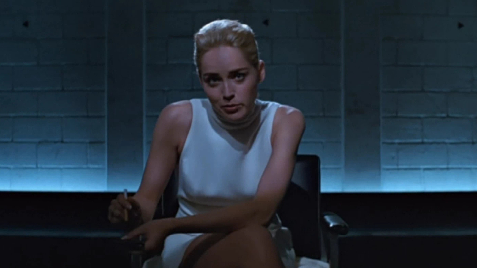 Basic Instinct Movie, Sharon Stone, Misled, Explicit Scene, 1920x1080 Full HD Desktop