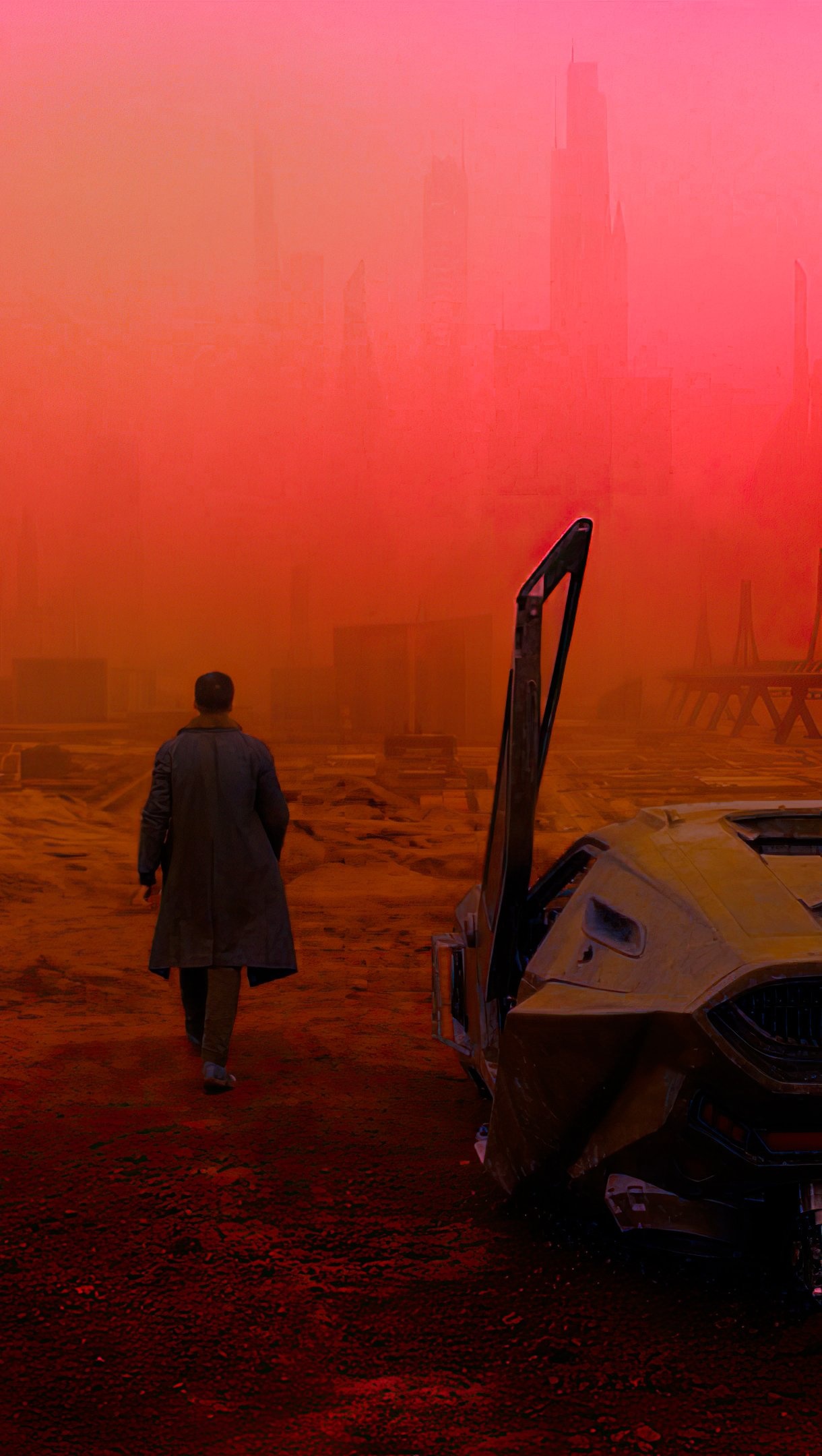 Mobile Blade Runner wallpapers, Mobile backgrounds, Dystopian aesthetics, Cyberpunk city, 1220x2160 HD Phone