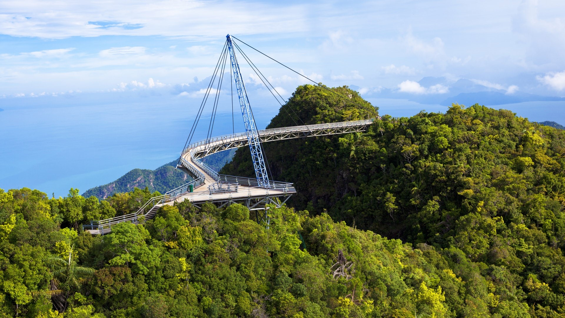 Langkawi, Sky bridge, Beautiful view, Malaysia, 1920x1080 Full HD Desktop