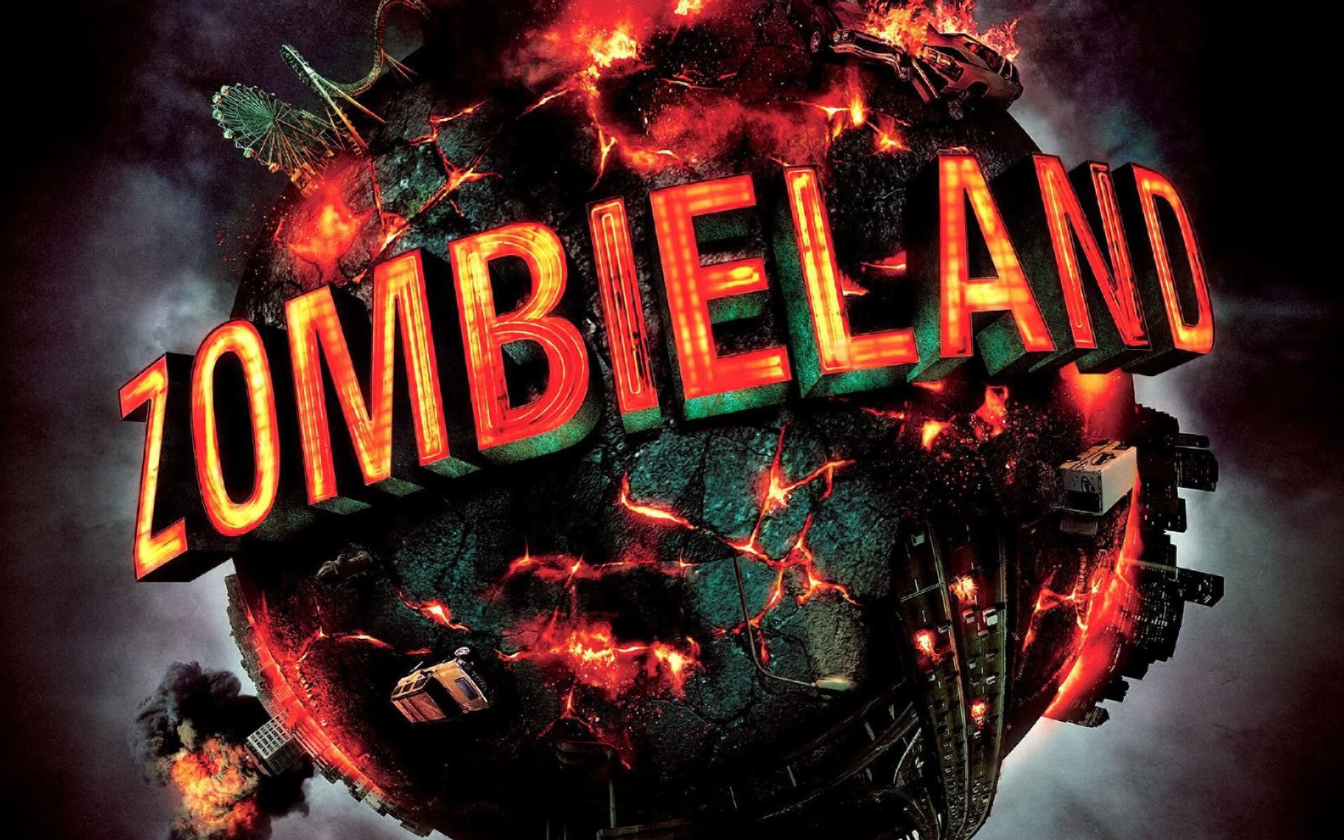 Zombieland, Horror comedy, HD wallpapers, Creepy atmosphere, 1920x1200 HD Desktop