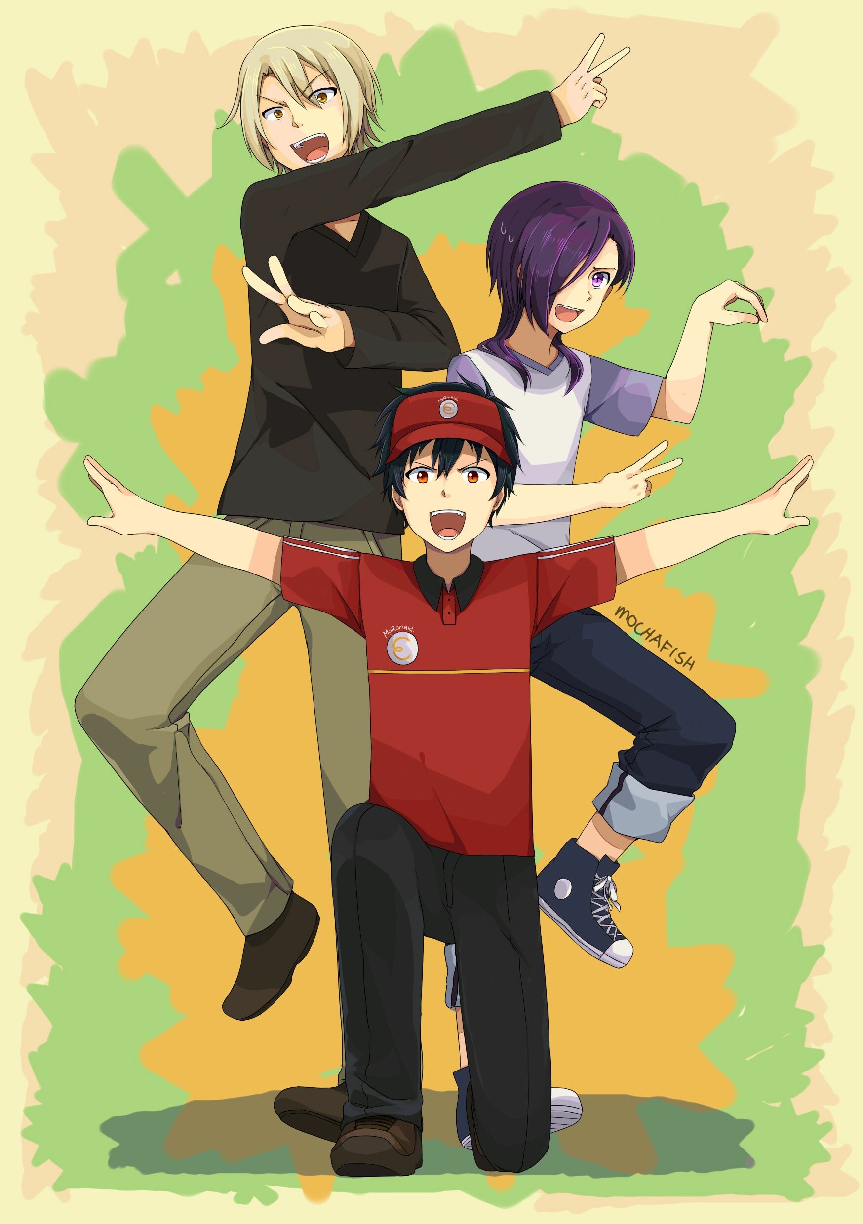 Devil is a Part-Timer, Satan's life on Earth, Fantasy-comedy anime, Memorable moments, 1750x2480 HD Phone