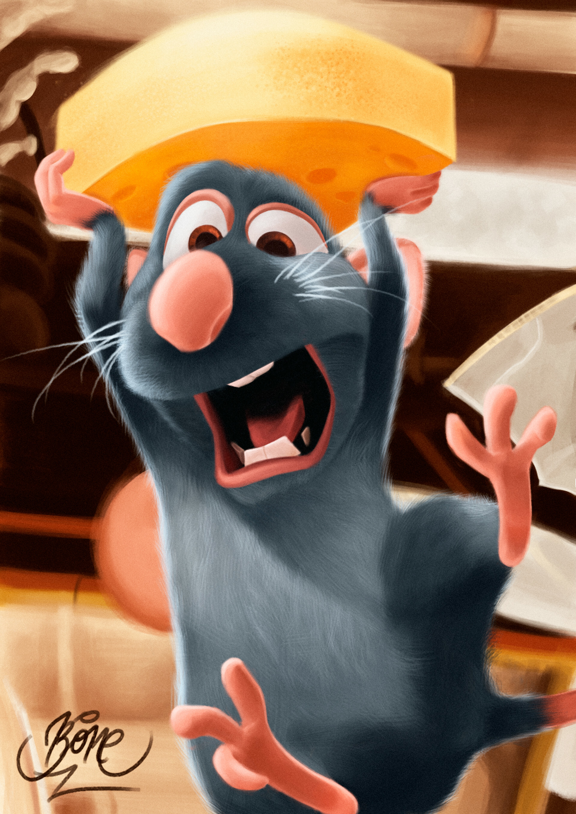 ArtStation, My Ratatouille, Animation, 1920x2720 HD Phone