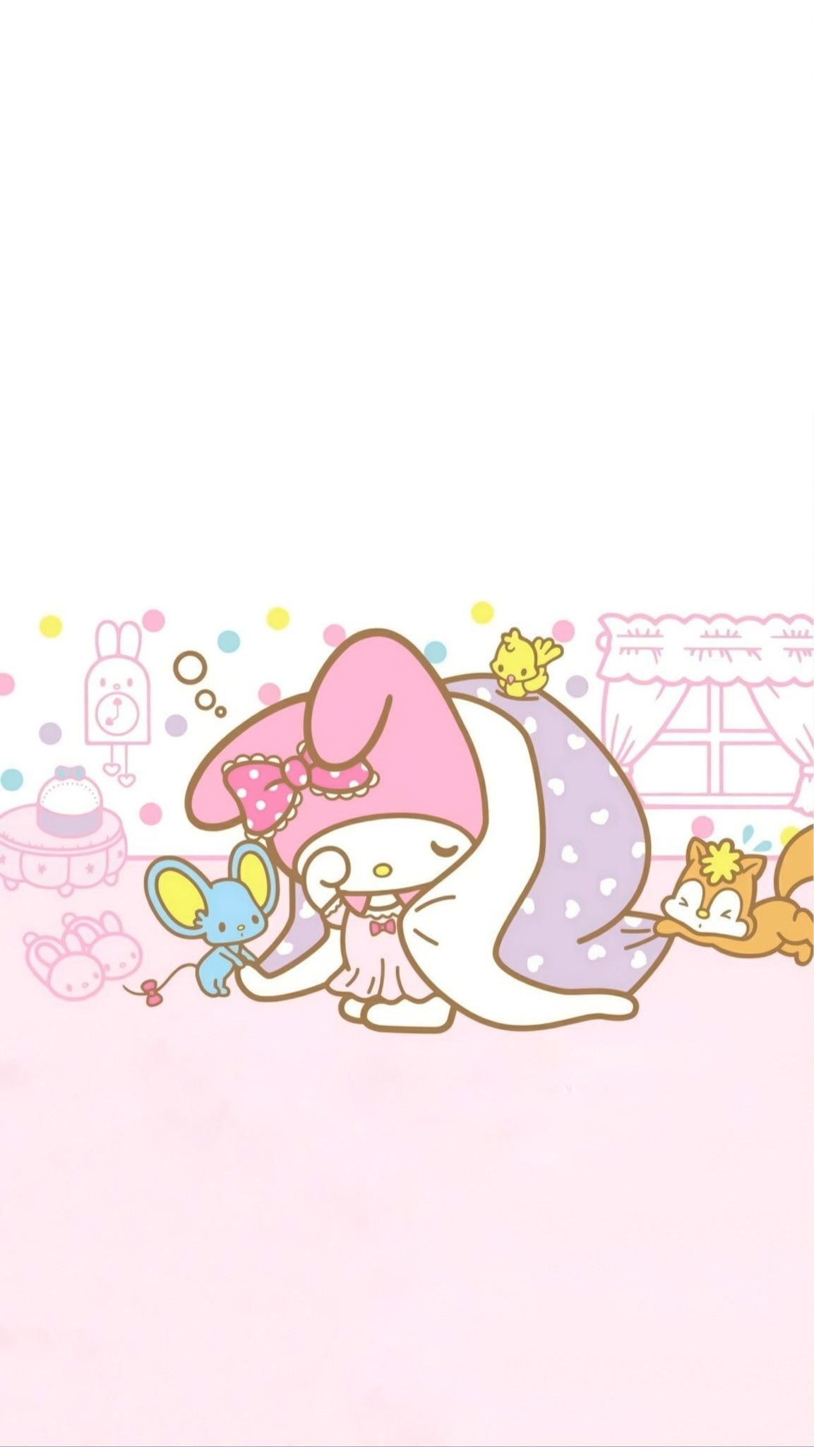 My Melody, Flat the mouse, Risu the squirrel, HD Phone wallpaper