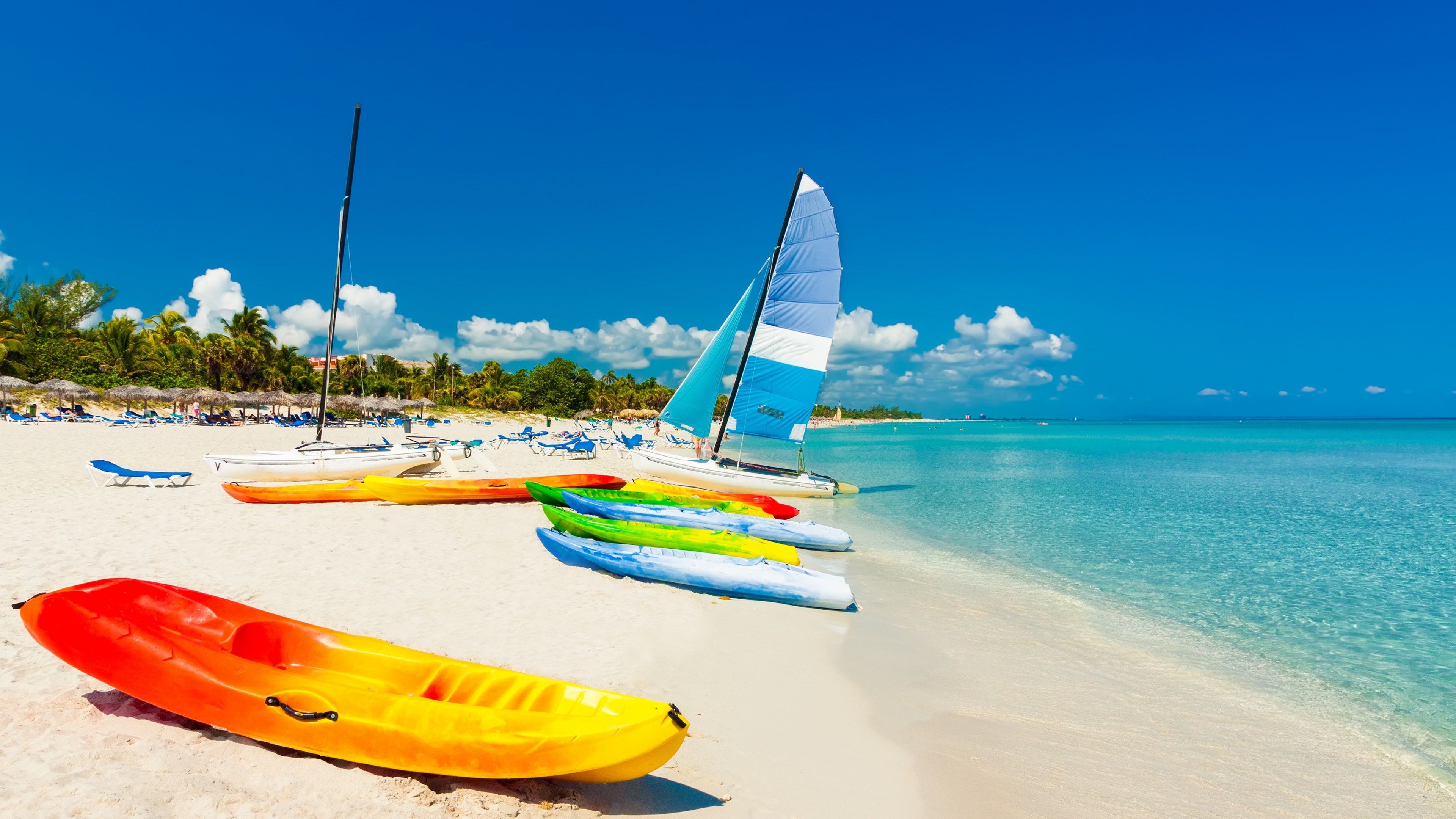 Boat travels, Ocean, Beach boats, Travel tourism, 3840x2160 4K Desktop