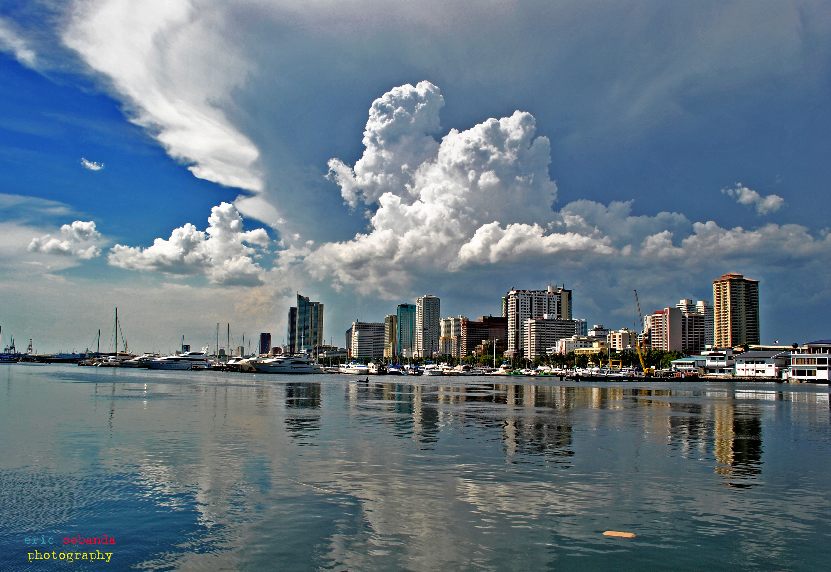 Manila Skyline, Asian cityscape, Philippines harbor, Evening panorama, 2710x1870 HD Desktop