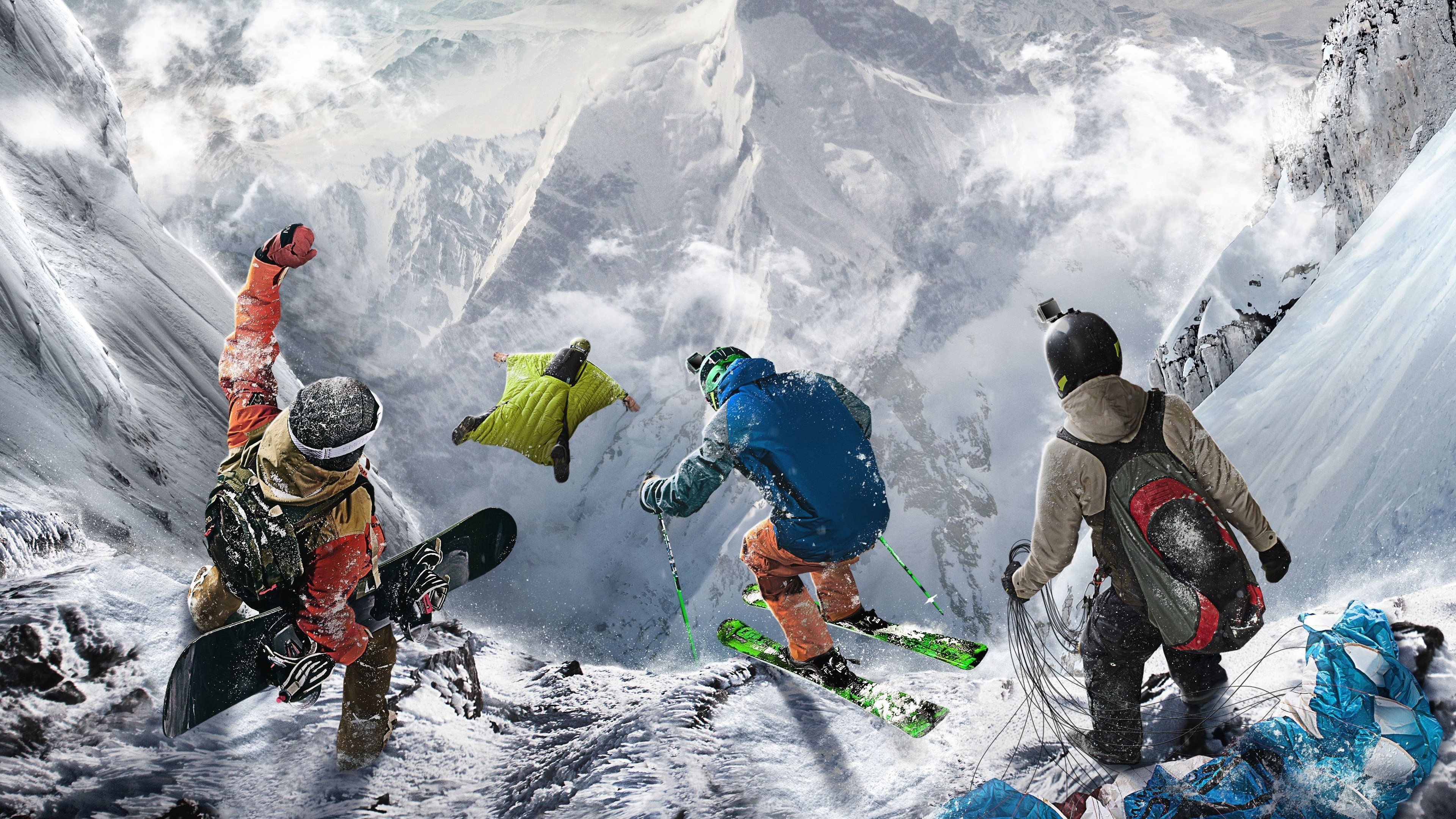Ubisoft Annecy, Extreme sports, Steep, 2016 game, 3840x2160 4K Desktop