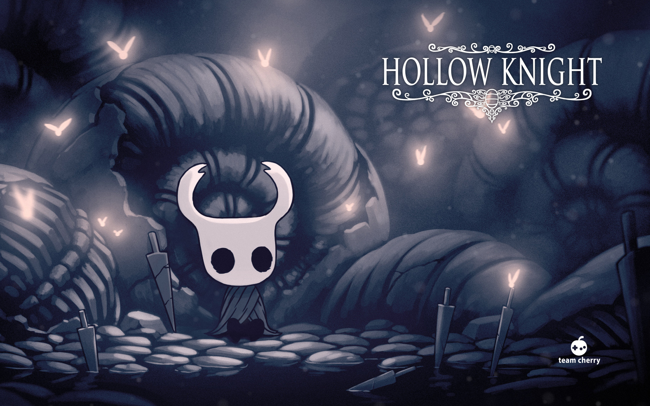 The Knight, HOLLOW KNIGHT logo, discarded nails, HD Desktop wallpaper