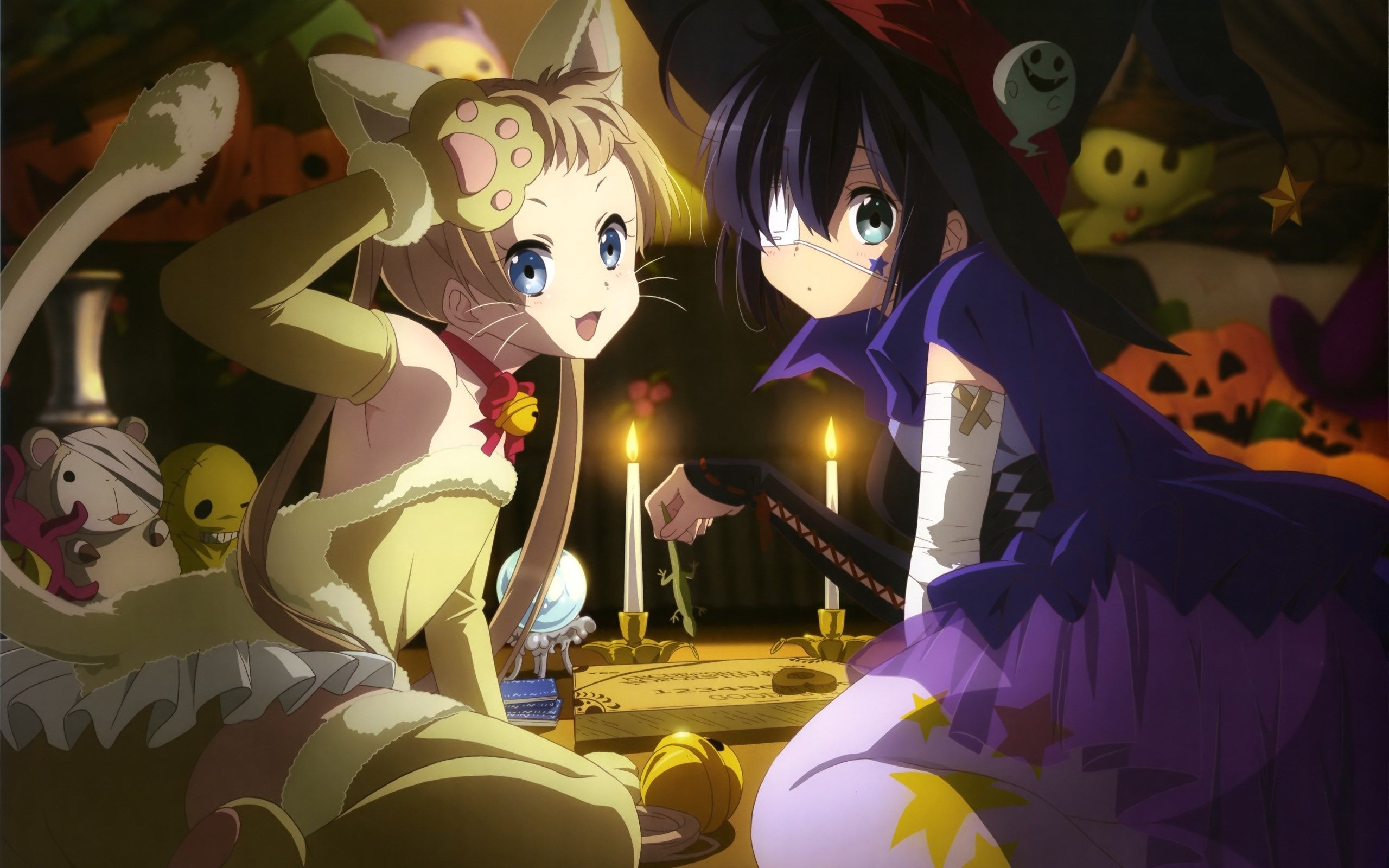 Love, Chunibyo and Other Delusions, Rikka Takanashi, Dekomori magic, Anime love story, 2560x1600 HD Desktop